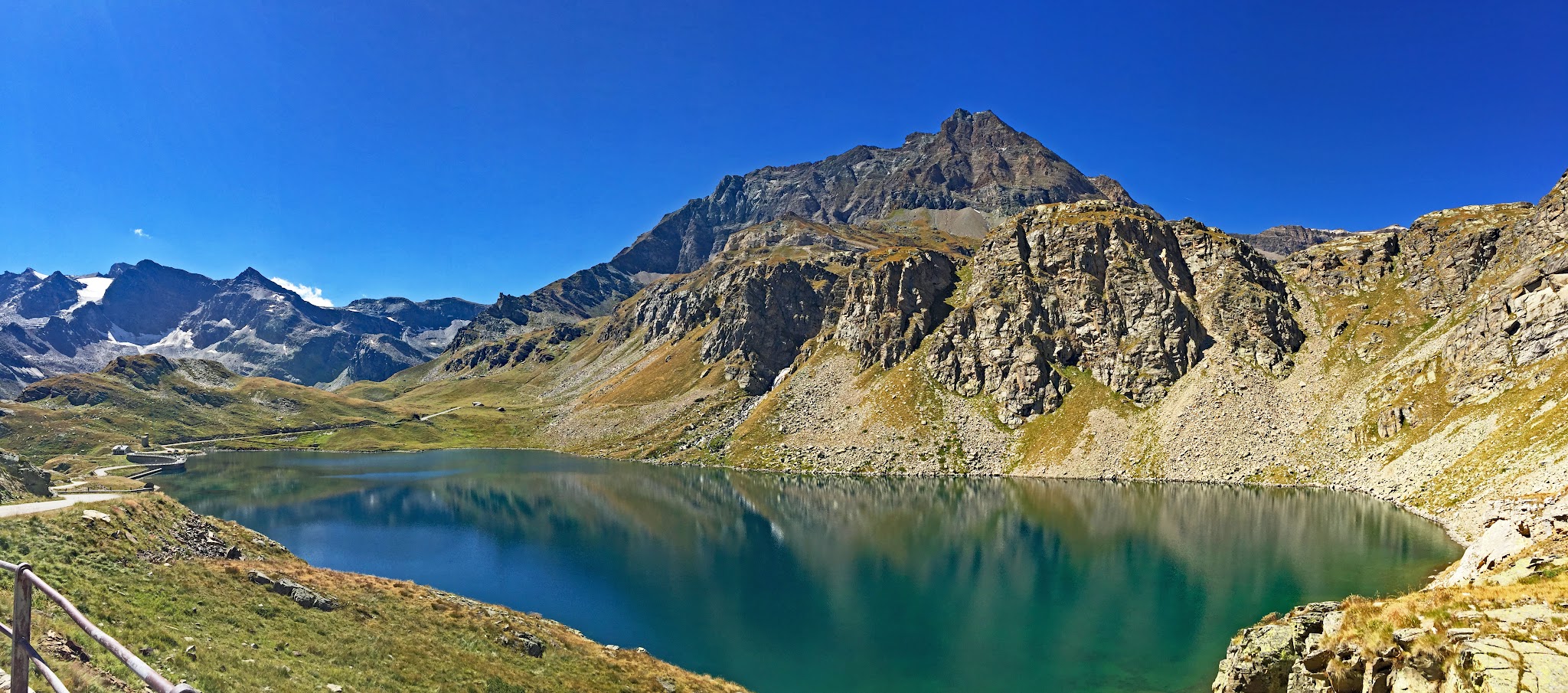 Bicycling The most beautiful and scenic bicycle climb in the world - Col de Nivolet - lake, mountains, road