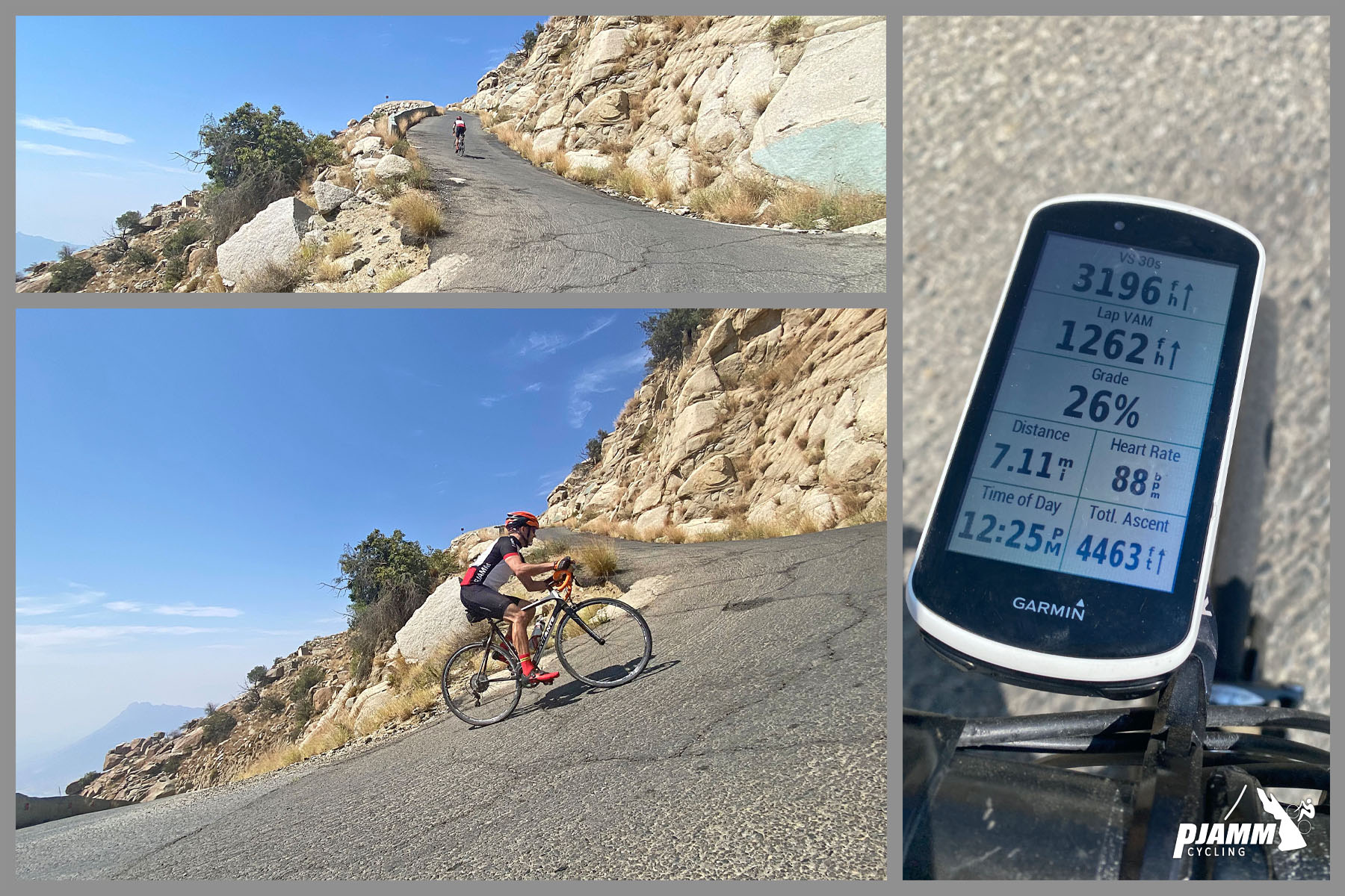 Cycling Sinan Road (Al Meger), Saudi Arabia - Garmin device reads 26%