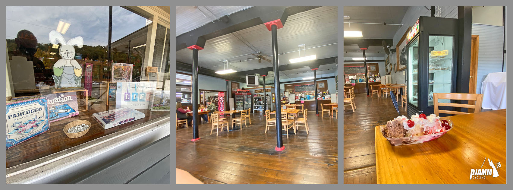 Cycling Snow Shoe Drive East, West Virginia  - Cass Historic Railroad Depot, gift shop and restaurant