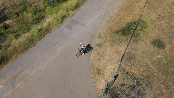 Biking Cavedale Road - rough road