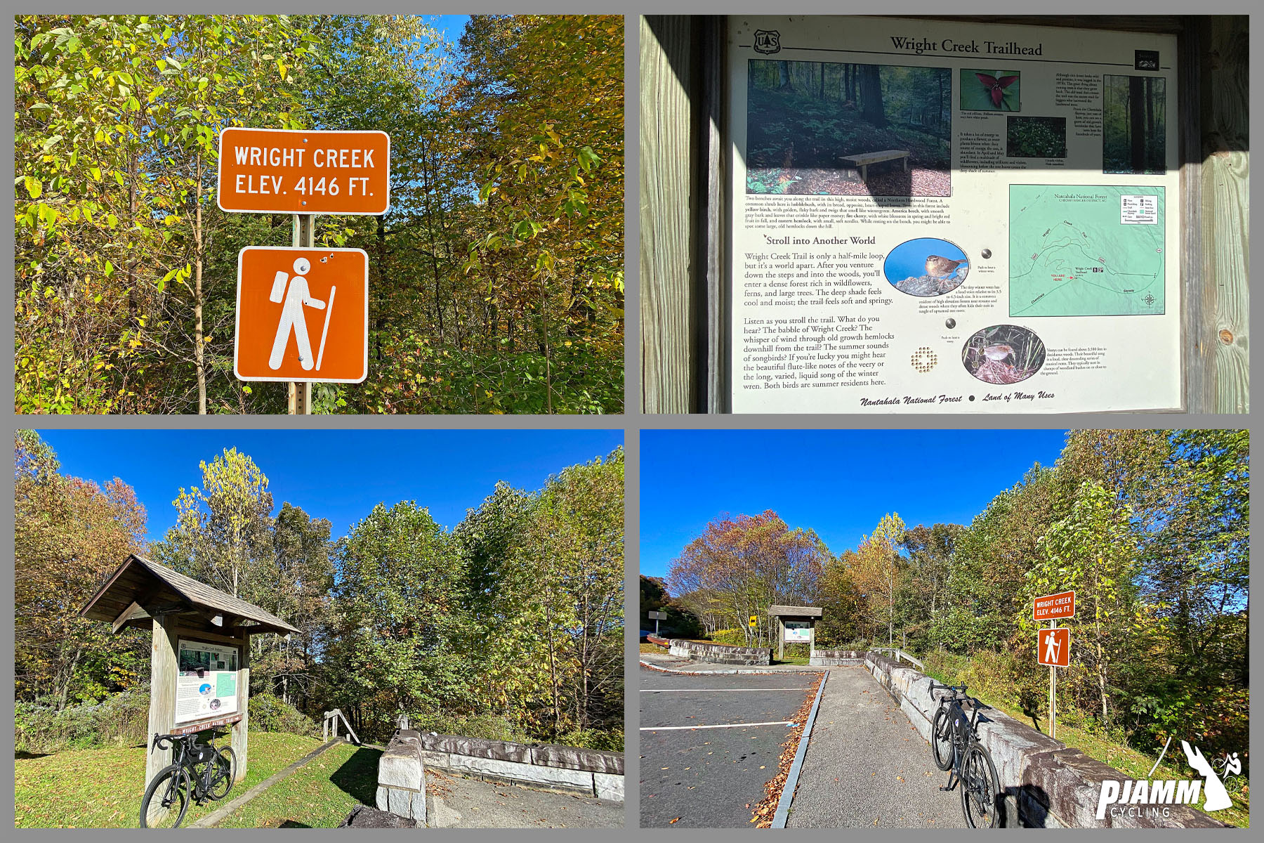 Cycling Cherohala Skyway, North Carolina - Viewpoint #4, Wright Creek