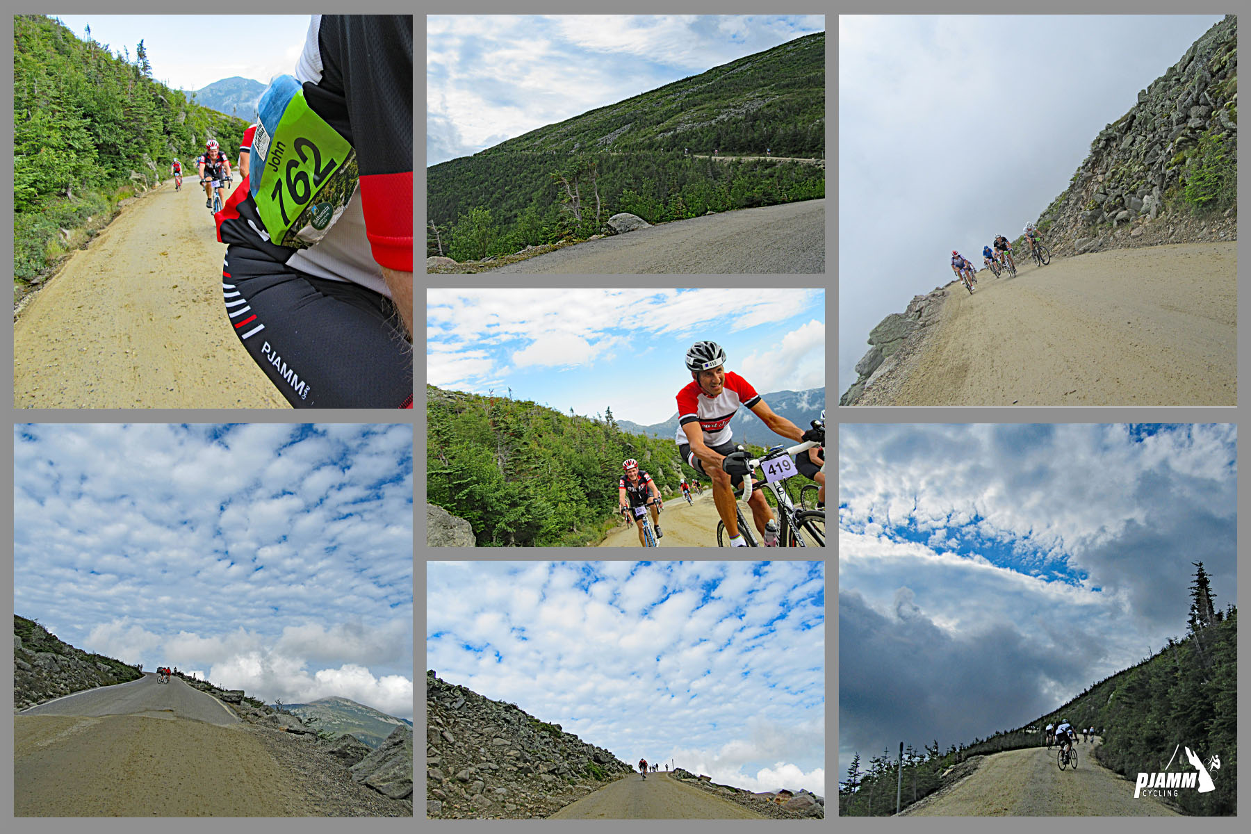 Mt. Washington Bike Climb - a one mile section of gravel roadway