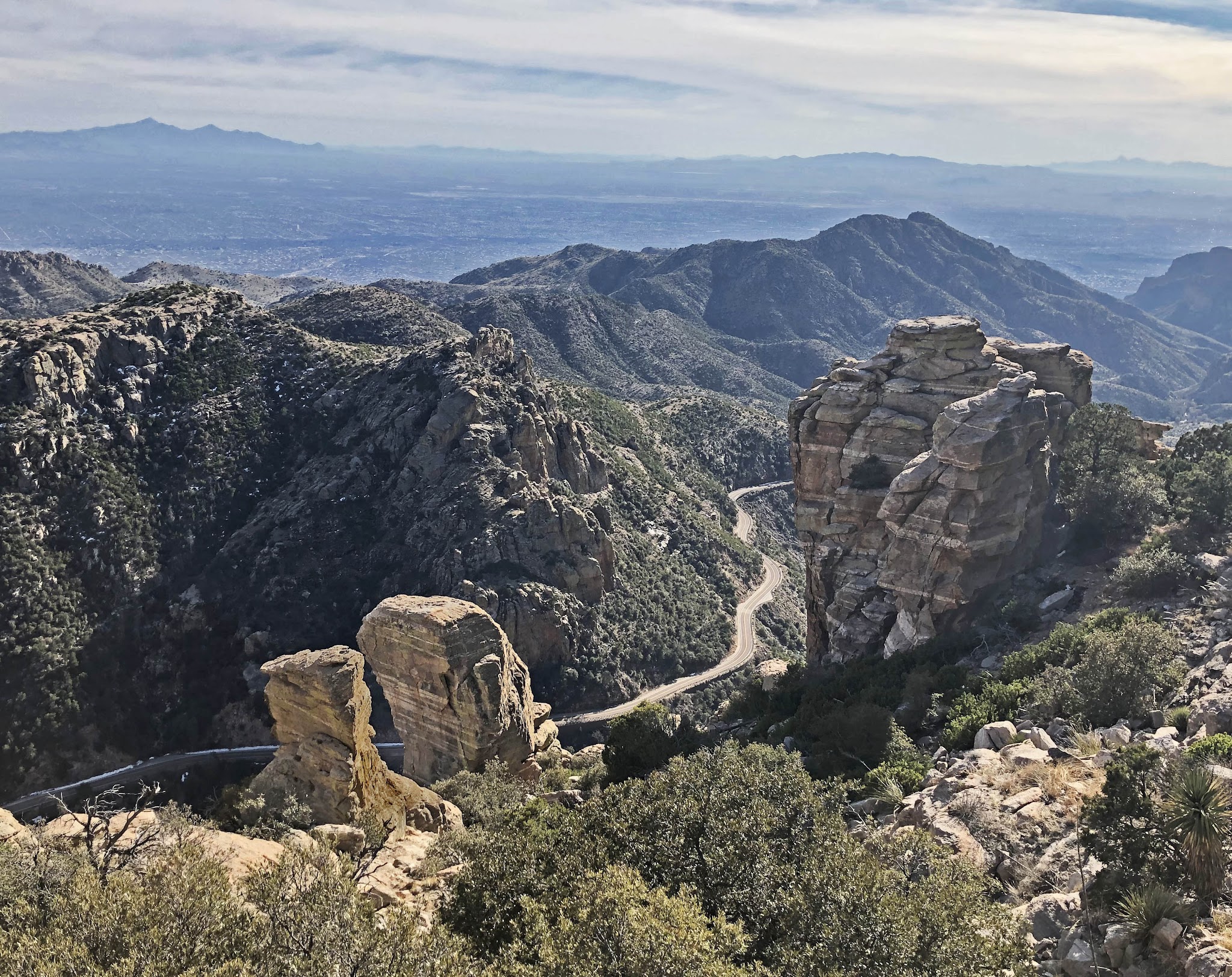 Cyckling Arizona top bike climbs - Mt. Lemmon roadway - one of the hardest climbs by bike in AZ
