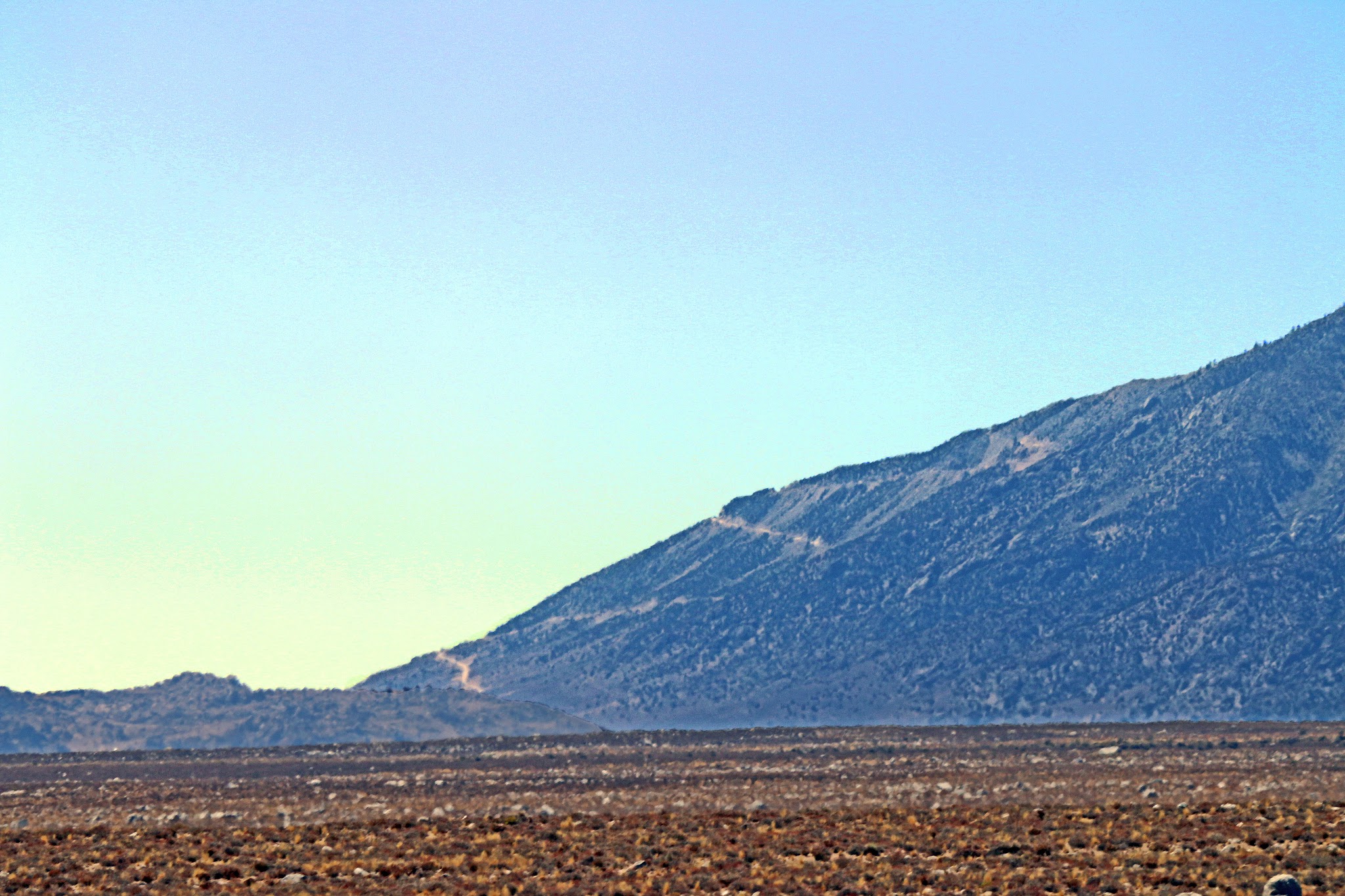 View of Horseshoe Meadows Road from Onion Valley Road