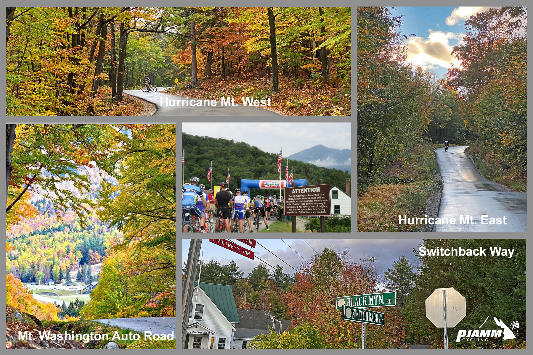 Cycling New England's White Mountains - Hurricane Mountain west, Mt. Washington Auto Road, Hurricane Mountain East, Switchback Way