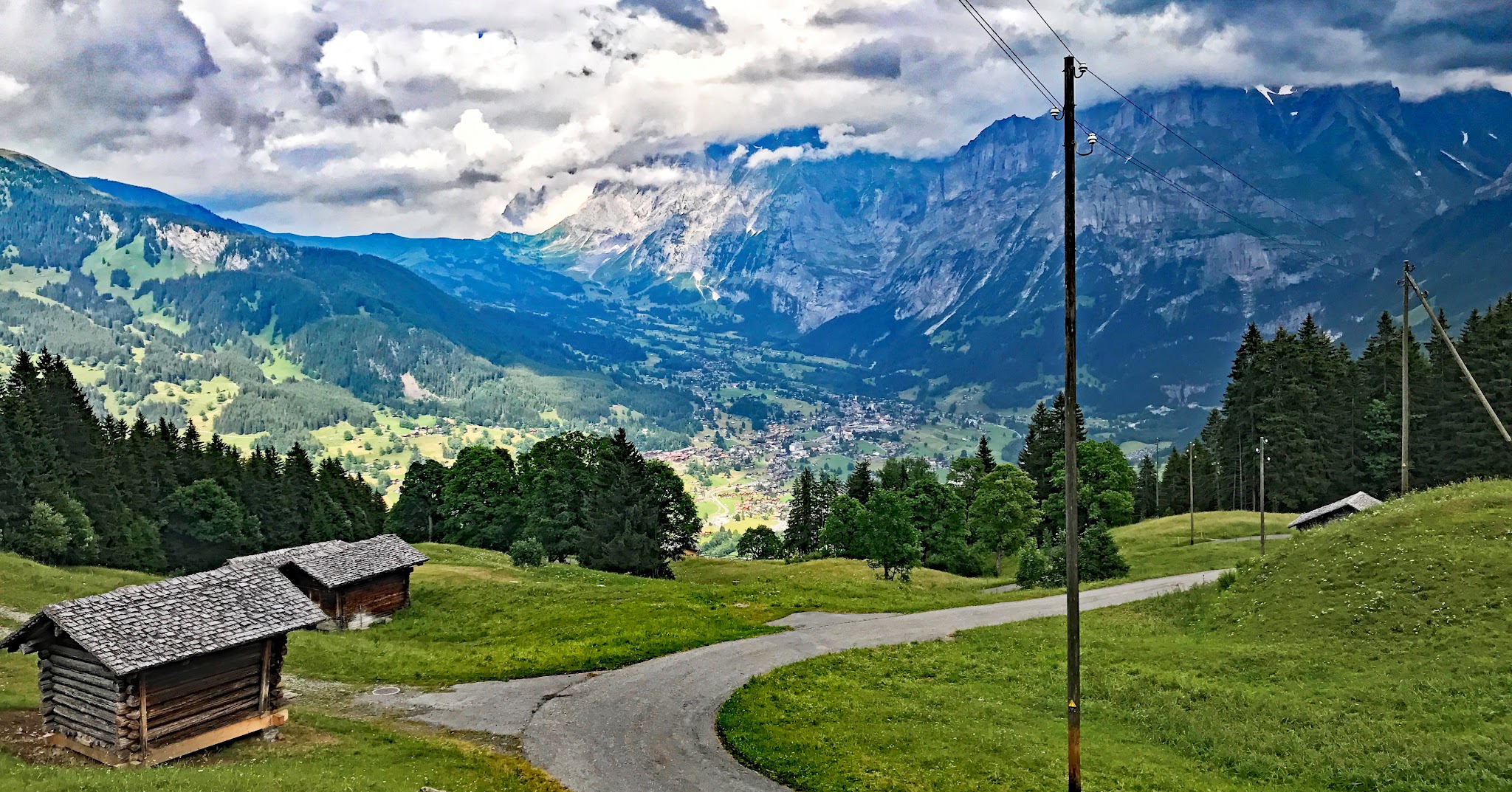 Cycling Cycling the prettiest bike climbs in the world - Mannlichen CH - Mountain face, clouds, village