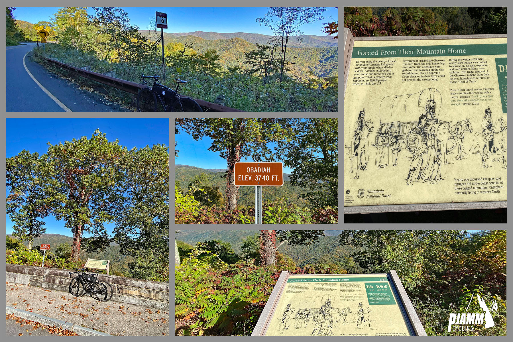 Cycling Cherohala Skyway, North Carolina - Obadiah Viewpoint