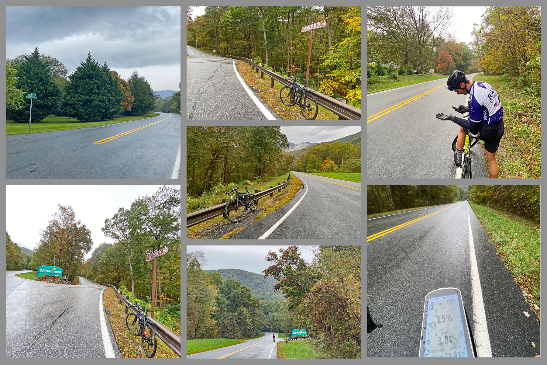 Cycling Wintergreen, Virginia - first few miles of the climb along Route 664