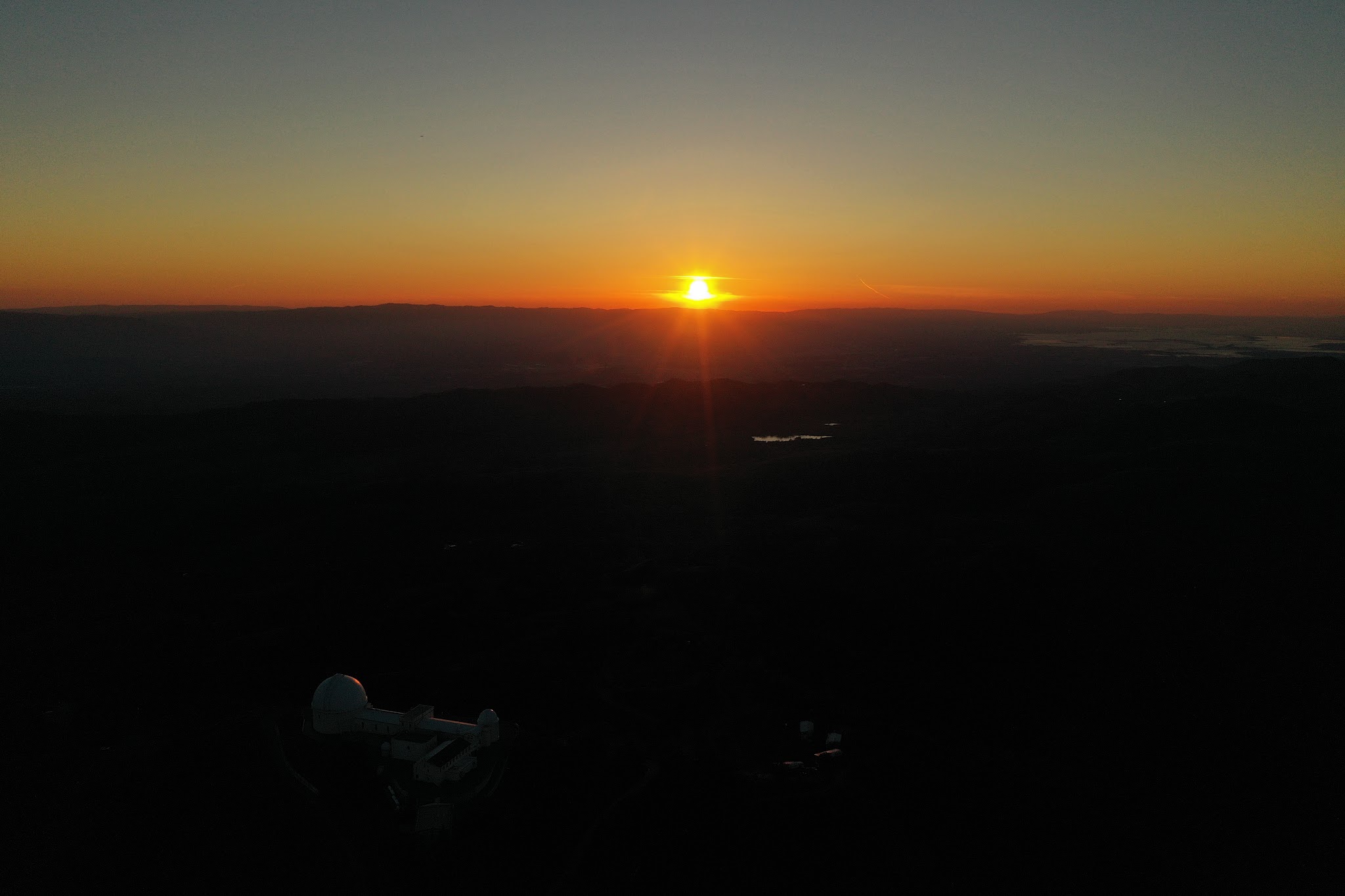 Beginning of Mt. Hamilton West bicycle climb