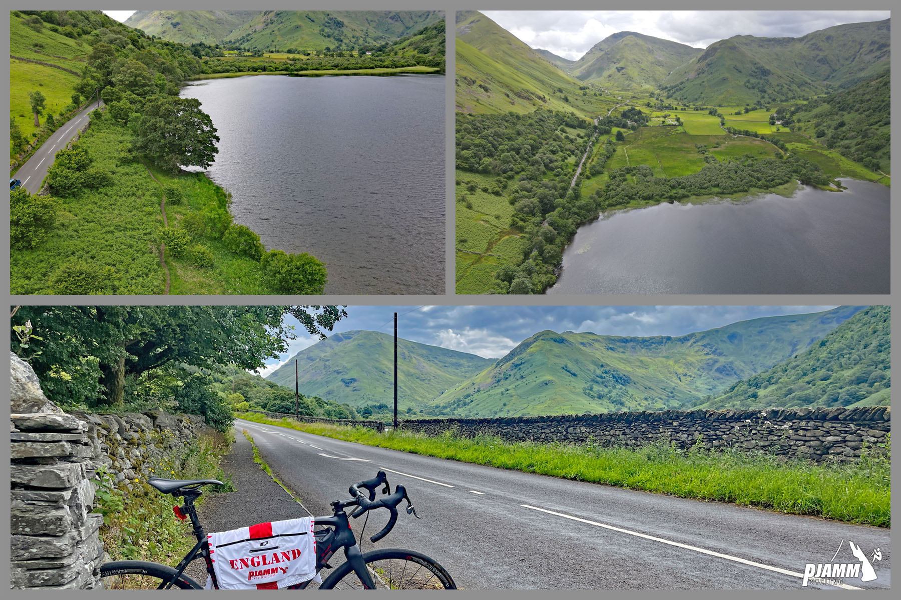 photo collage shows beautiful lake, Brothers Water