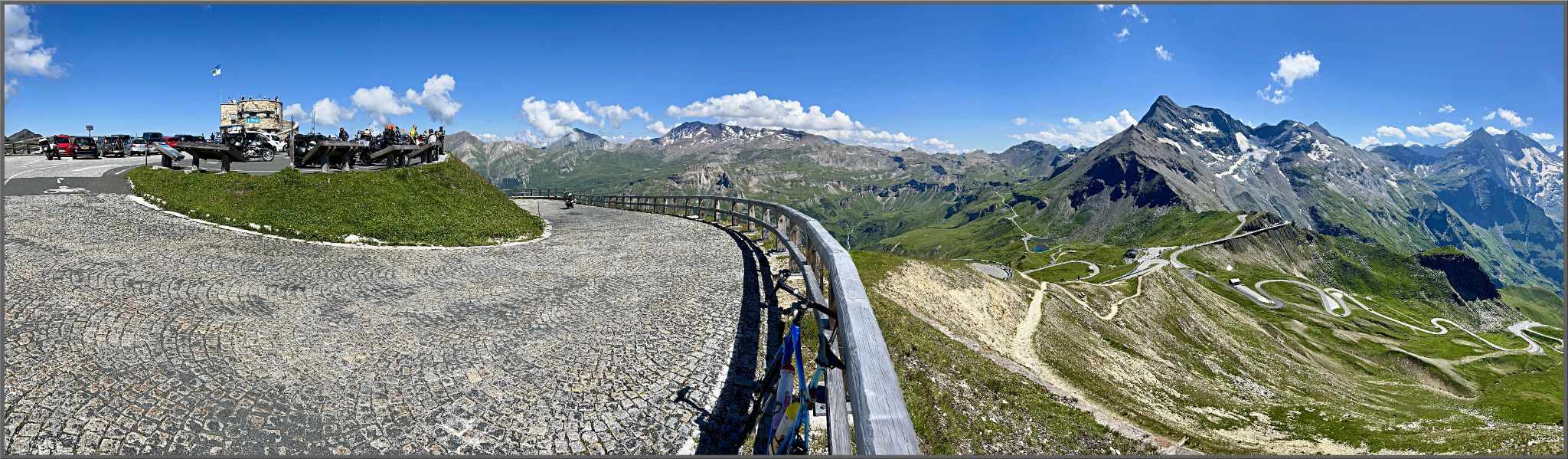 panoramic view of Austrian alps