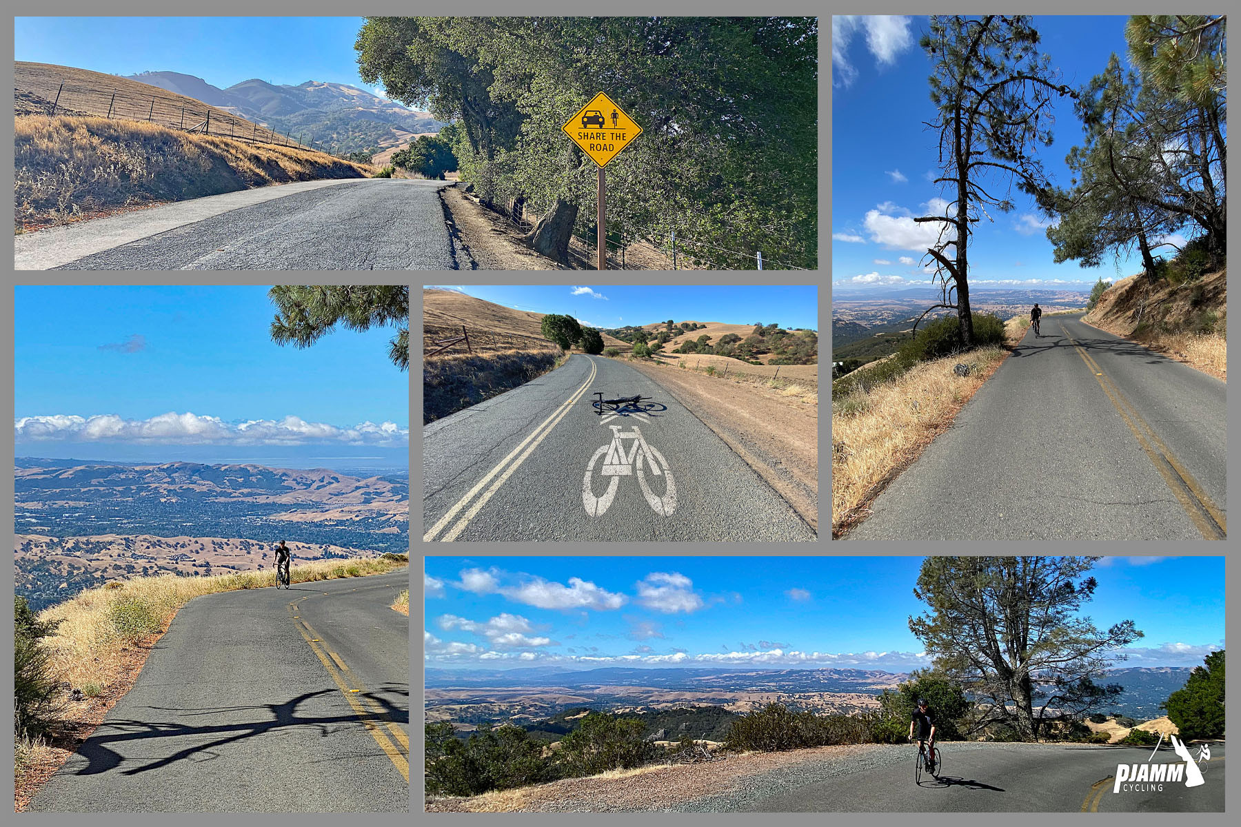 views along the top portion of the climb