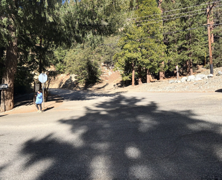 intersection at mile 12.4 onto Falls Road