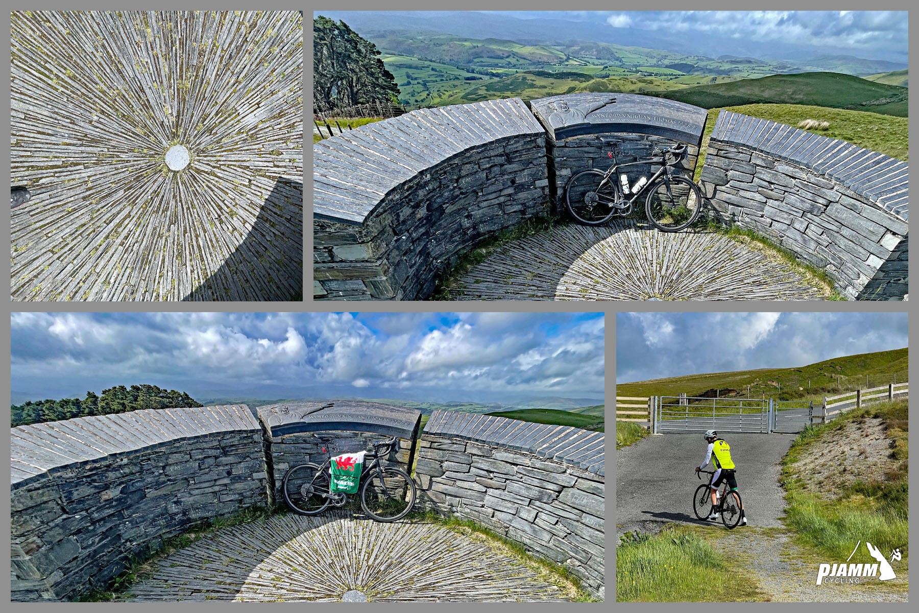 photo collage, Cadair Viewpoint, mile 6.2