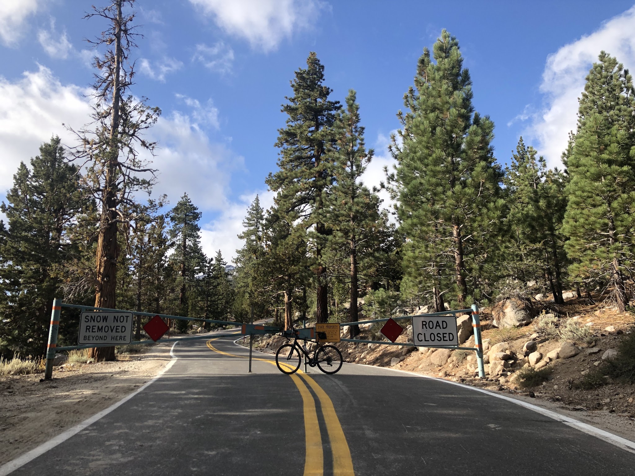 Biking Sonora Pass West - Pacific Coast Trail sign