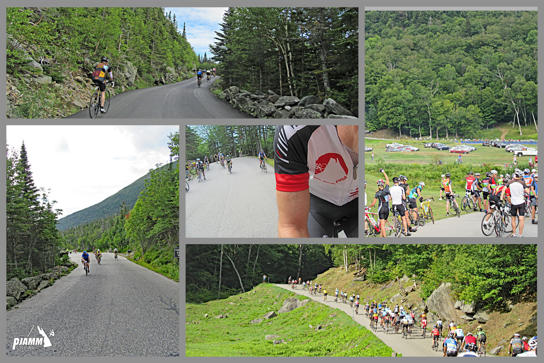 Mt. Washington Bike Climb - first 4.35 miles of climb -- even pavement