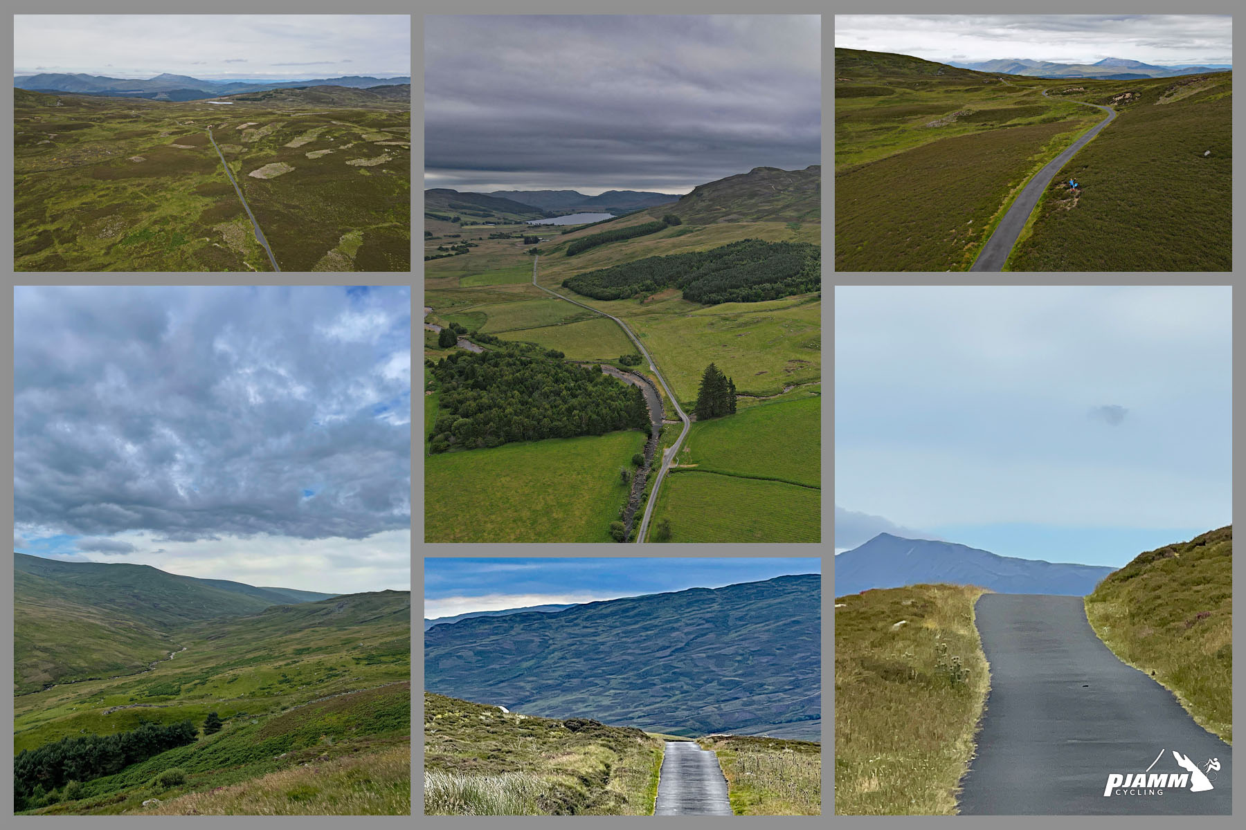 photo collage shows gorgeous Scottish Highland scenery