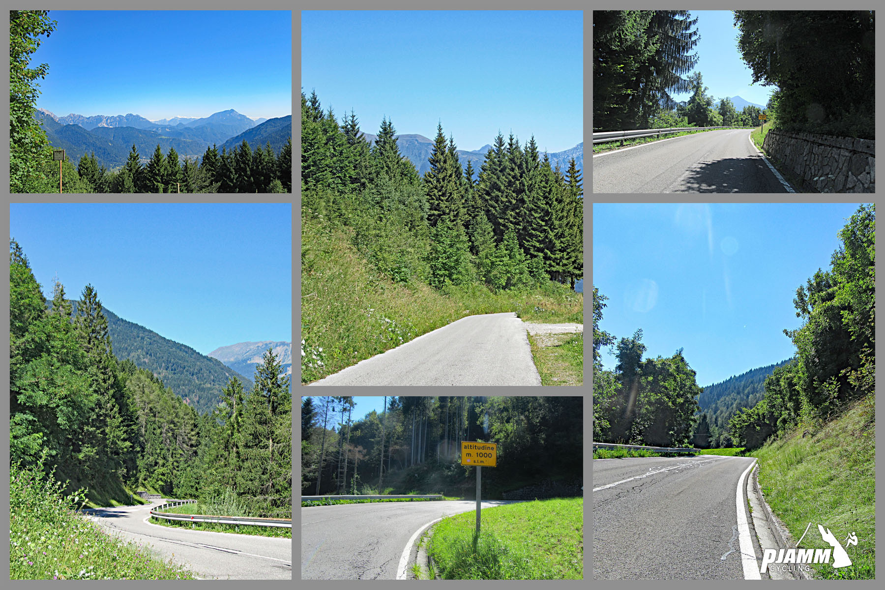 Cycling Monte Zoncolan from Sutrio - entire climb is along Strada Provinciale 123, first 9.4 km are on two lane portion of roadway