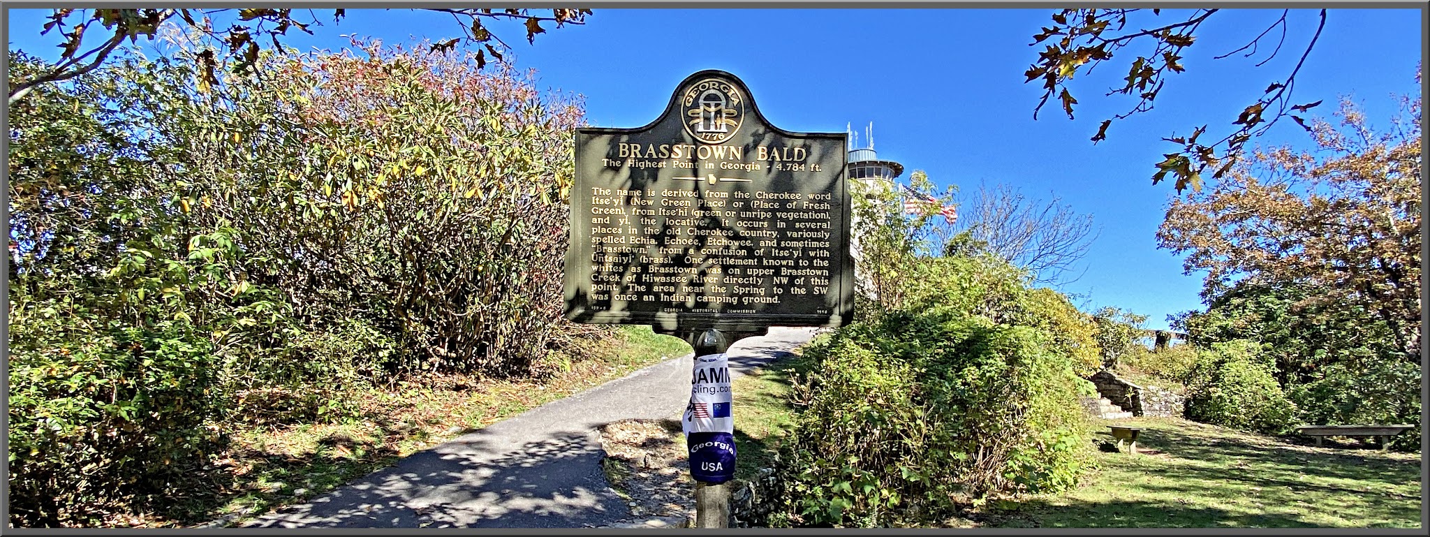 Brasstown Bald plaque