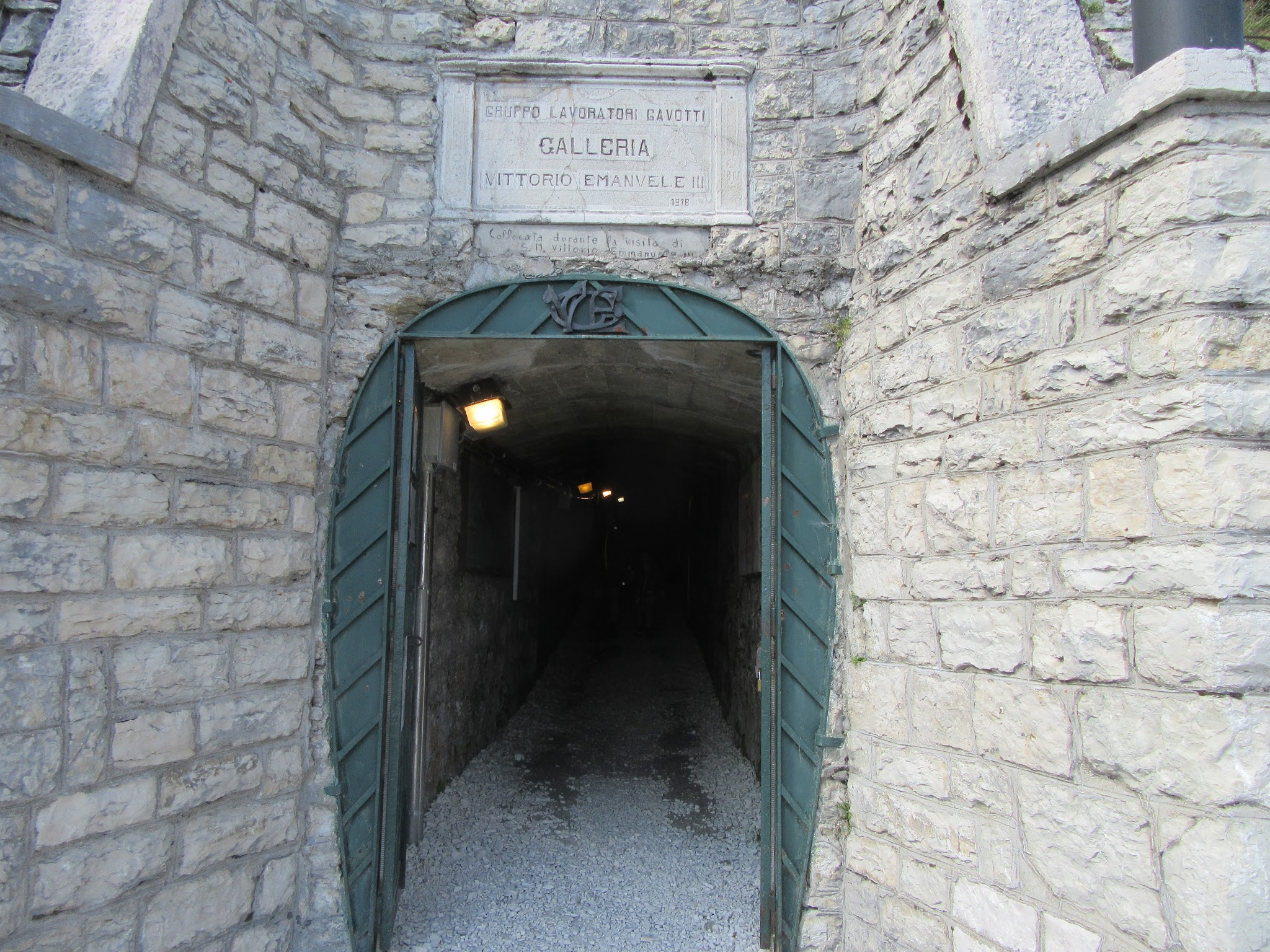 Monte Grappa from Possagno - Entry to Museum Tunnels