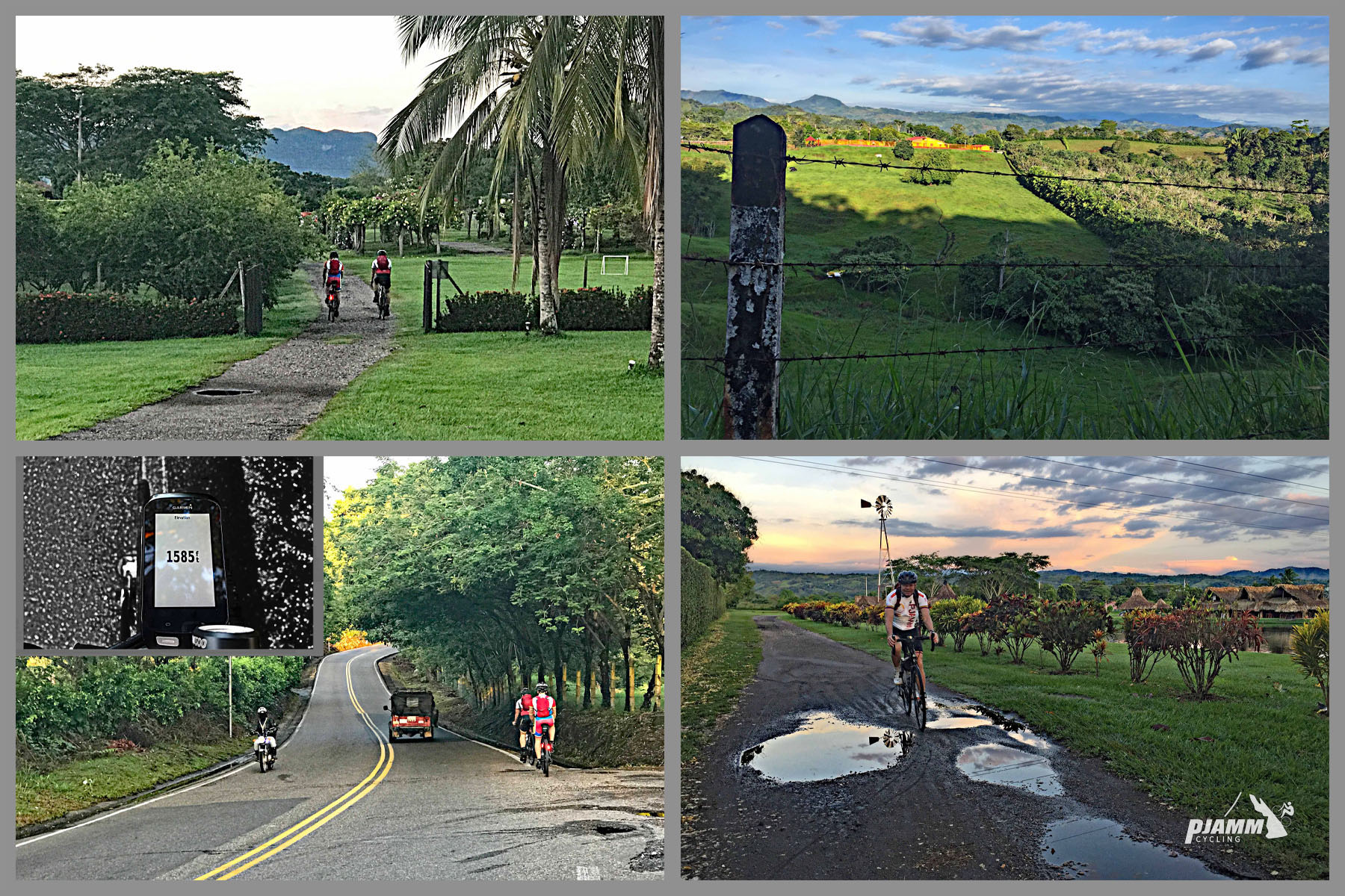 Beginning of Alto de Letras road bike climb - Mariquita.