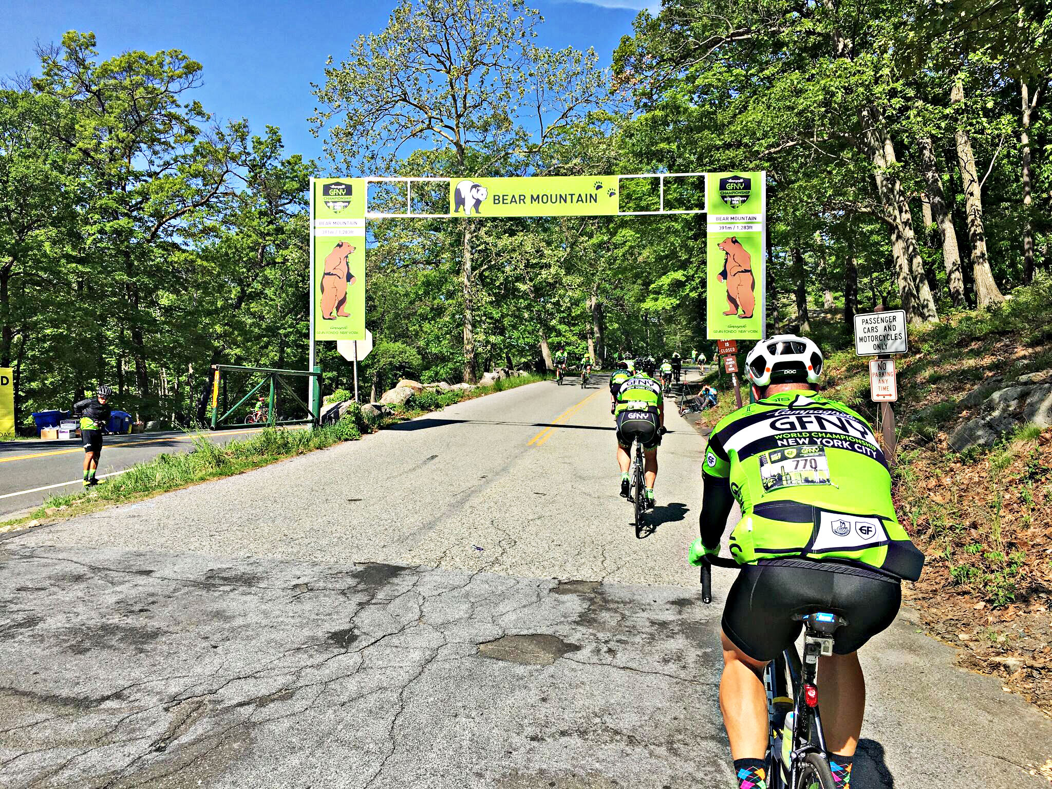 bike ride Bear Mountain - gfny, sign, 