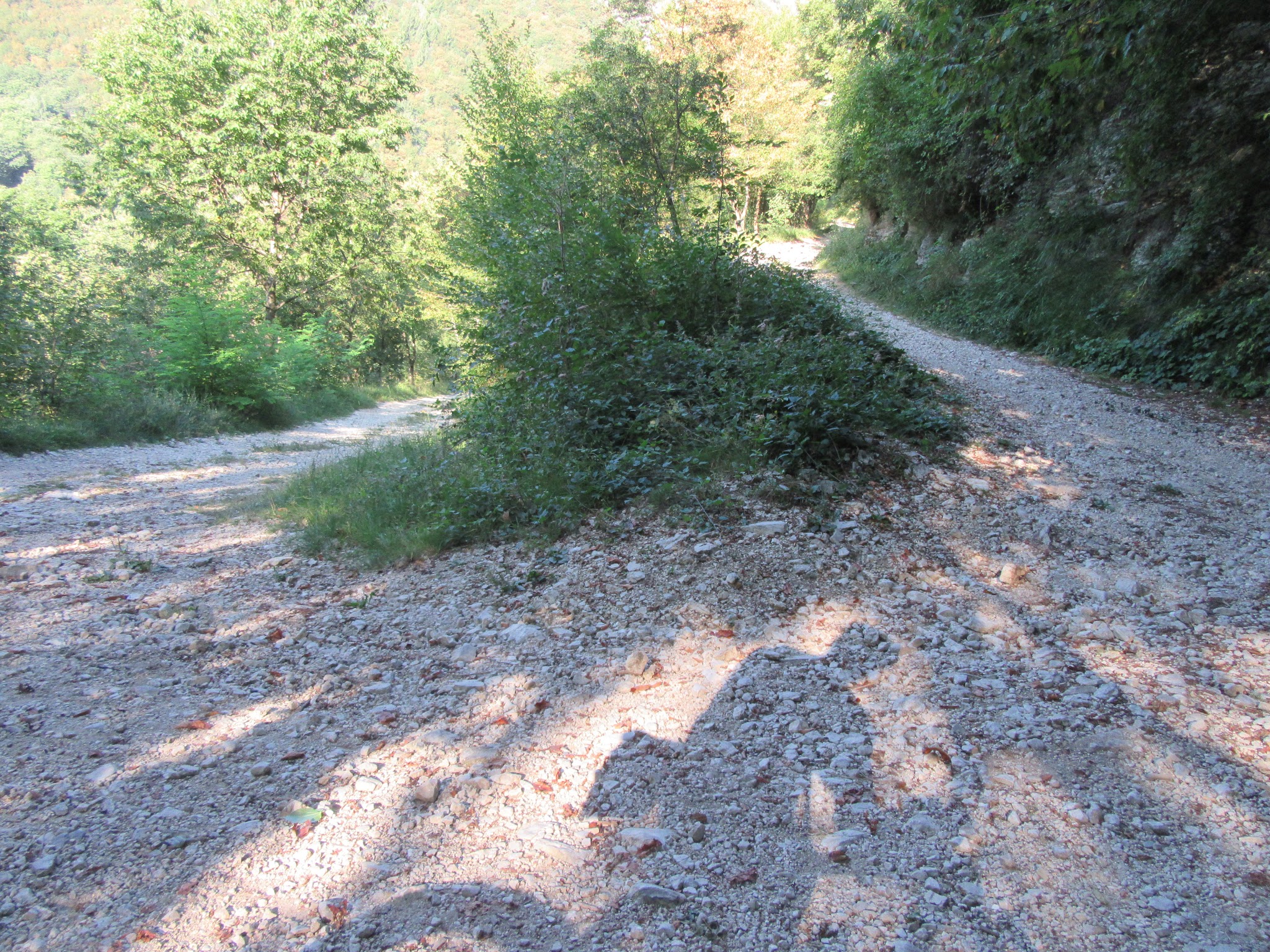 Climbing Monte Grappa from Crespano - gravel hairpin