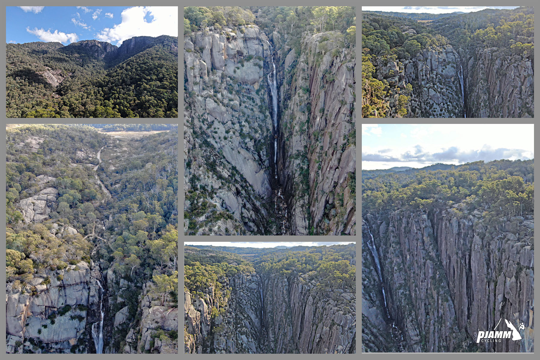 huge rock faces and Eurobin Falls