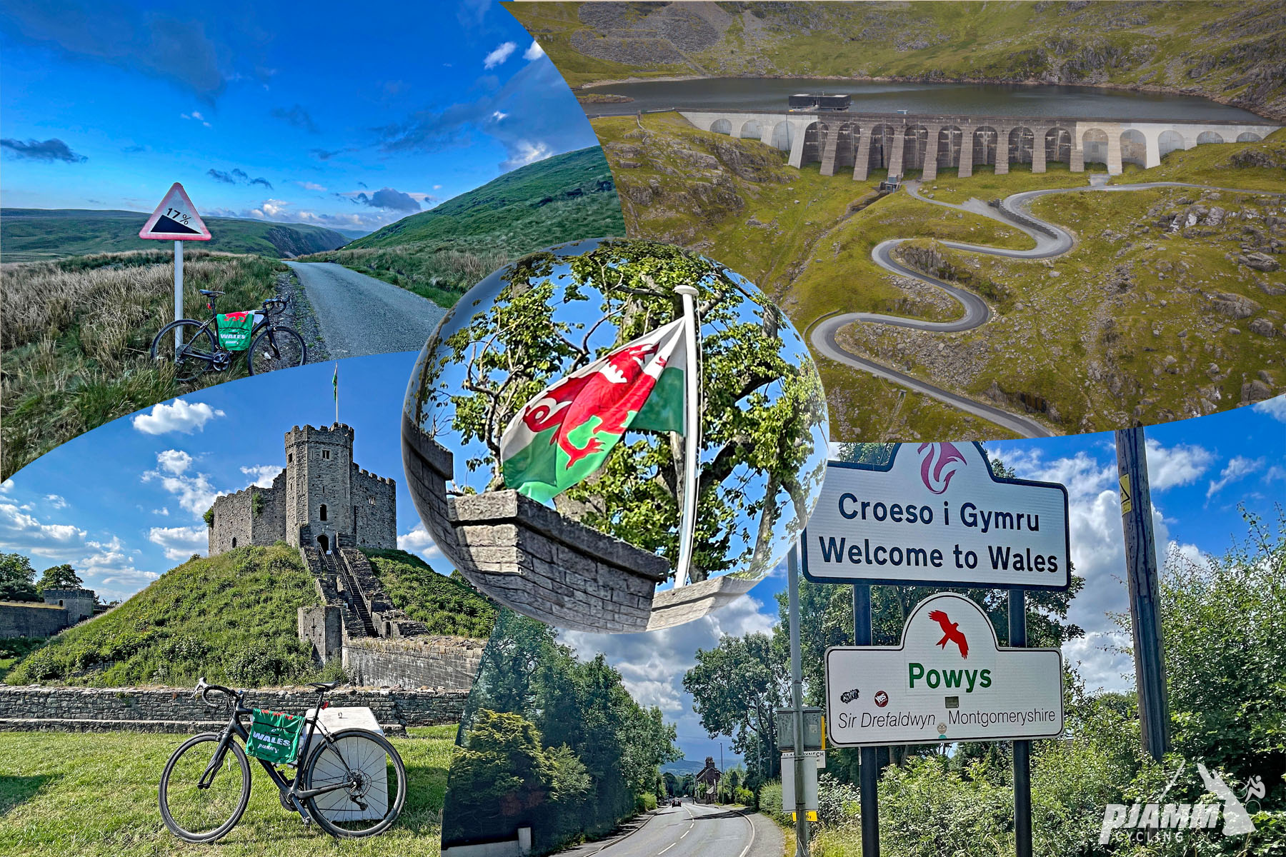 Bwlch y Groes, Stwlan Dam, Llanymynech, Cardiff Castle, Welsh flag