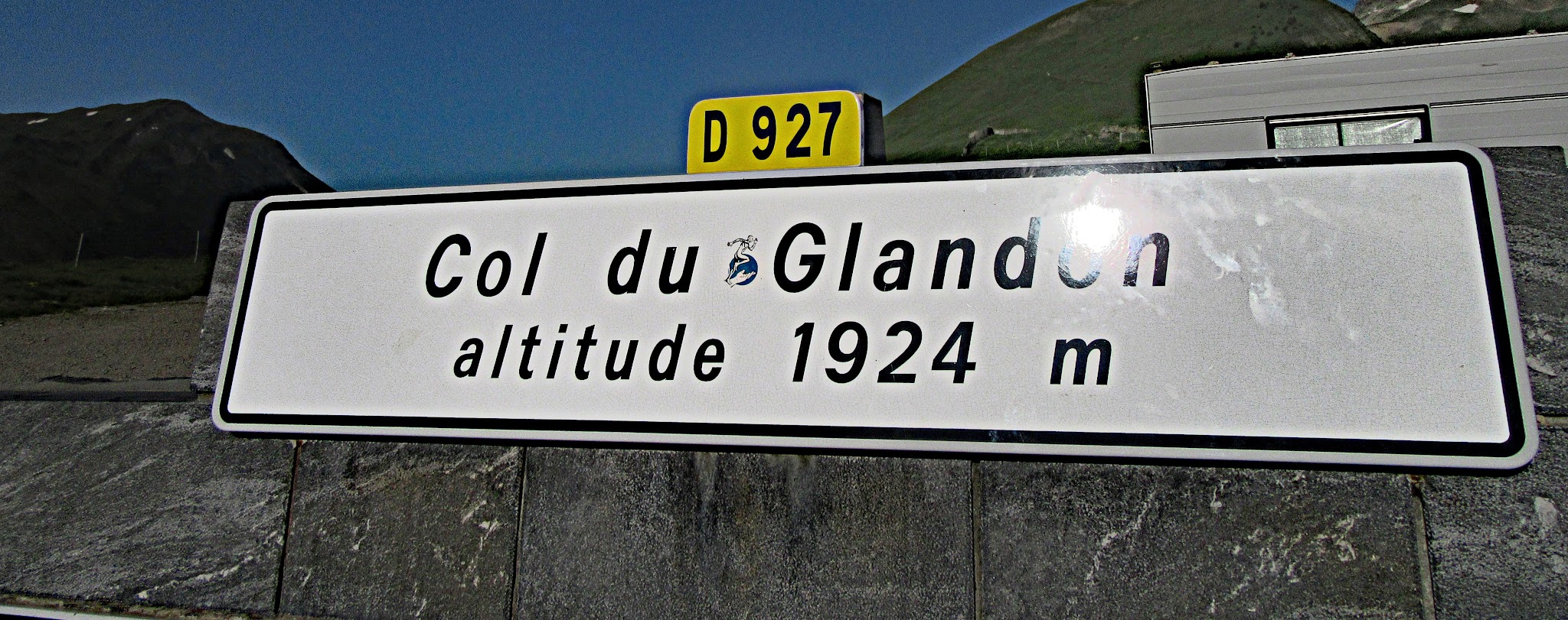 Col du Glandon - Col sign