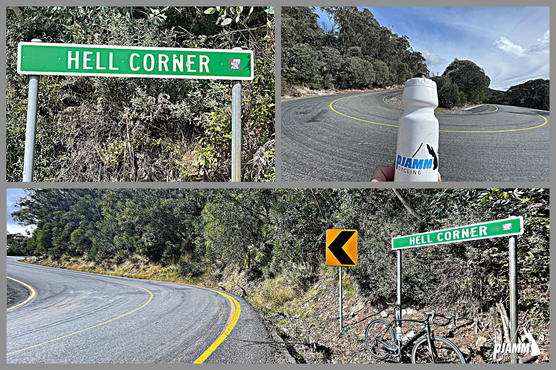 road signs for Hell Corner