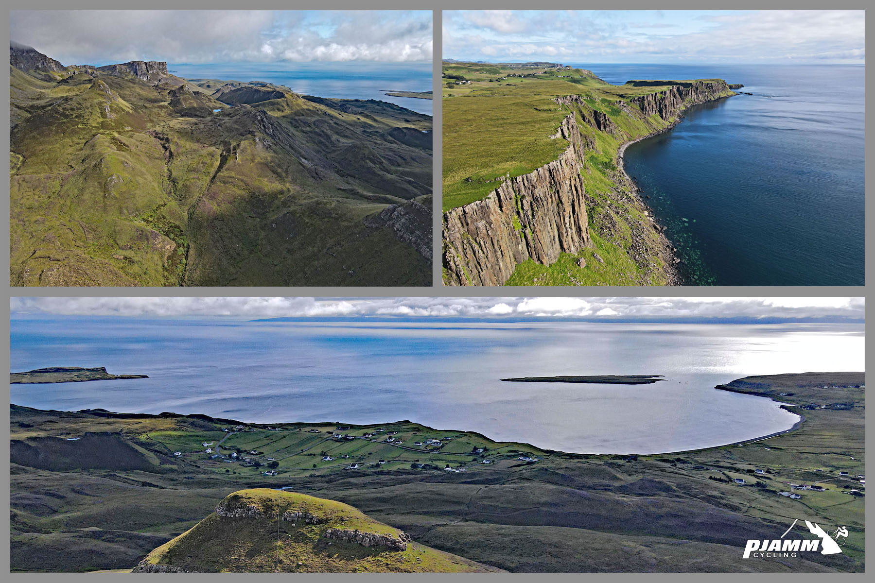 photo collage of Staffin Bay