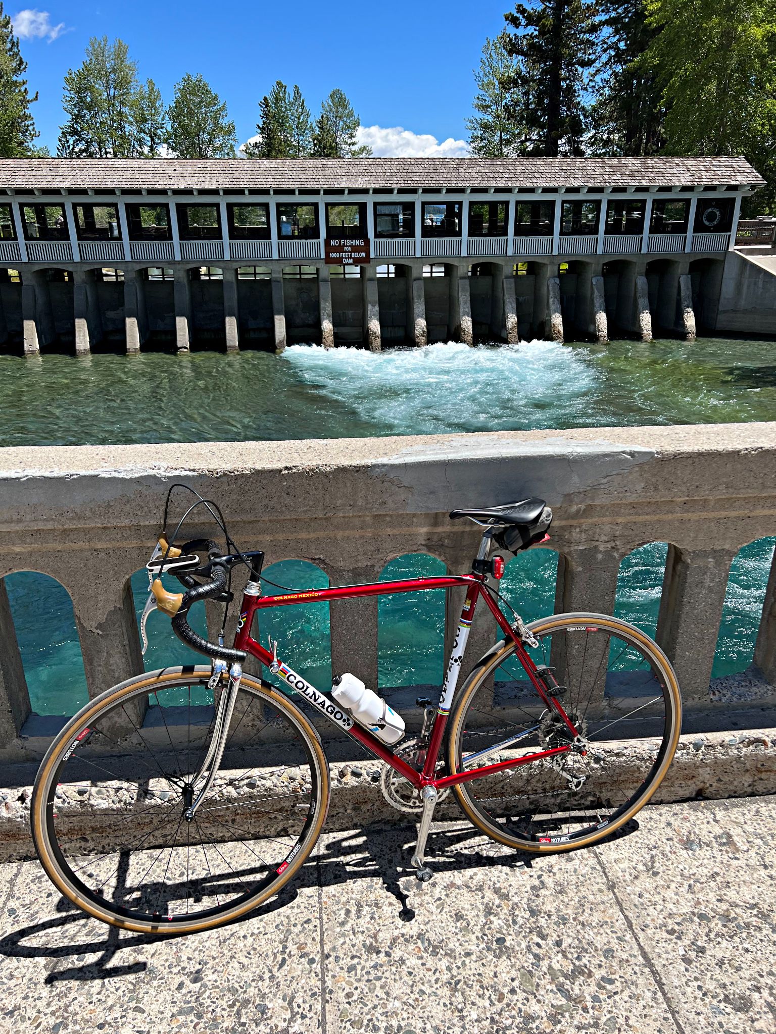 bike parked on Fanny Bridge