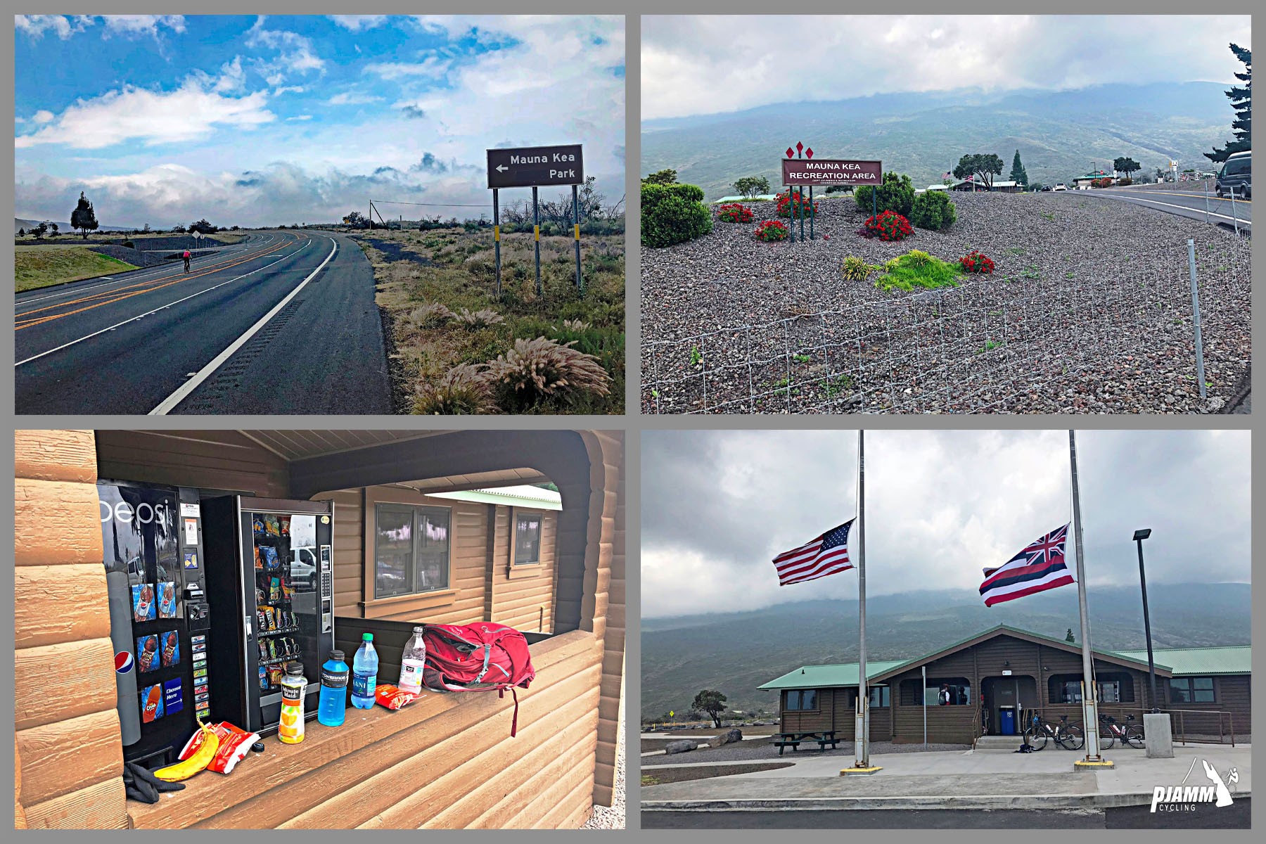 Cycling Mauna Kea from the West  - visitor center at Mauna Kea Park