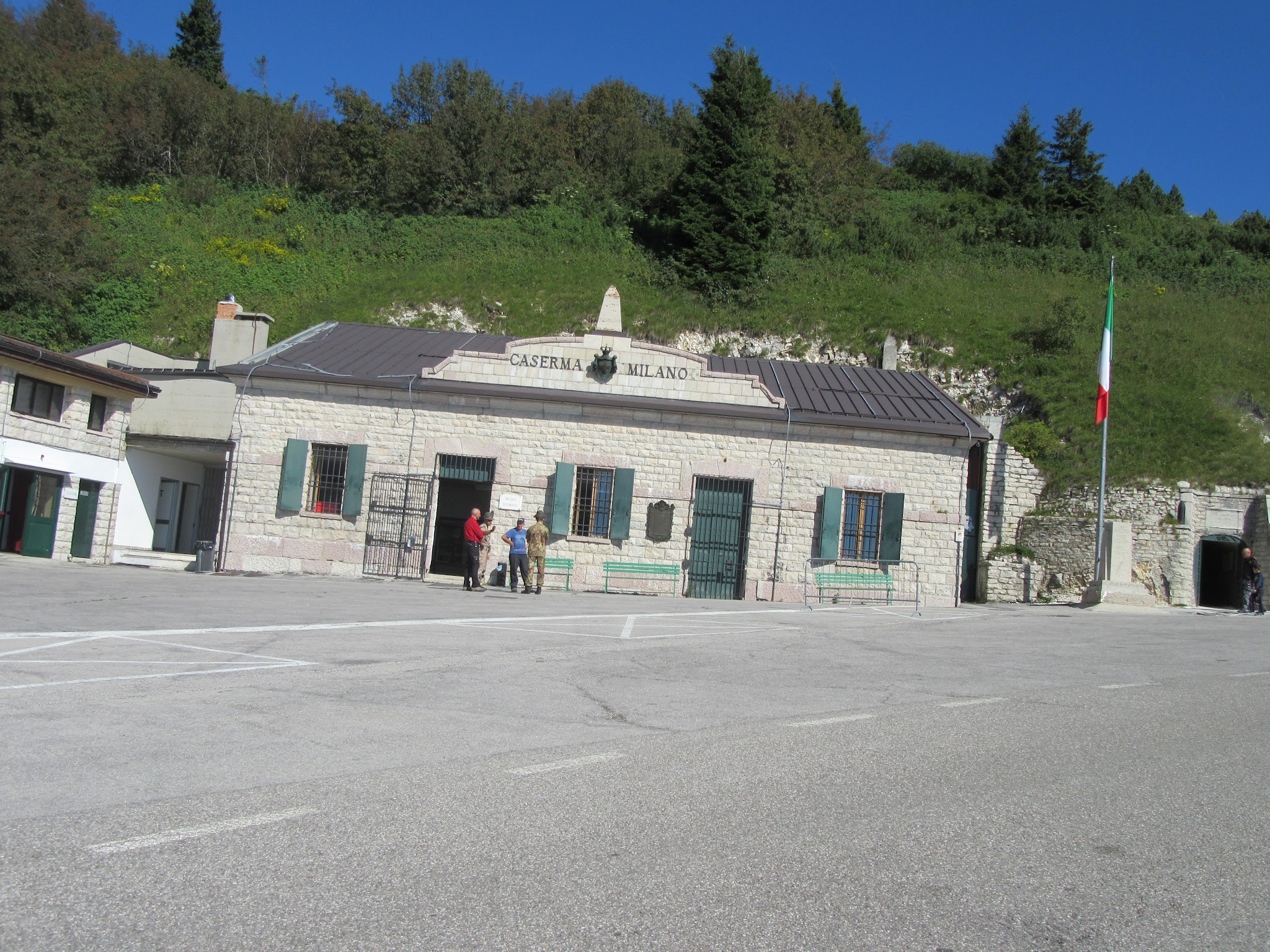 Bicycle ride  Monte Grappa from Semonzo - WW I museum and parking lot