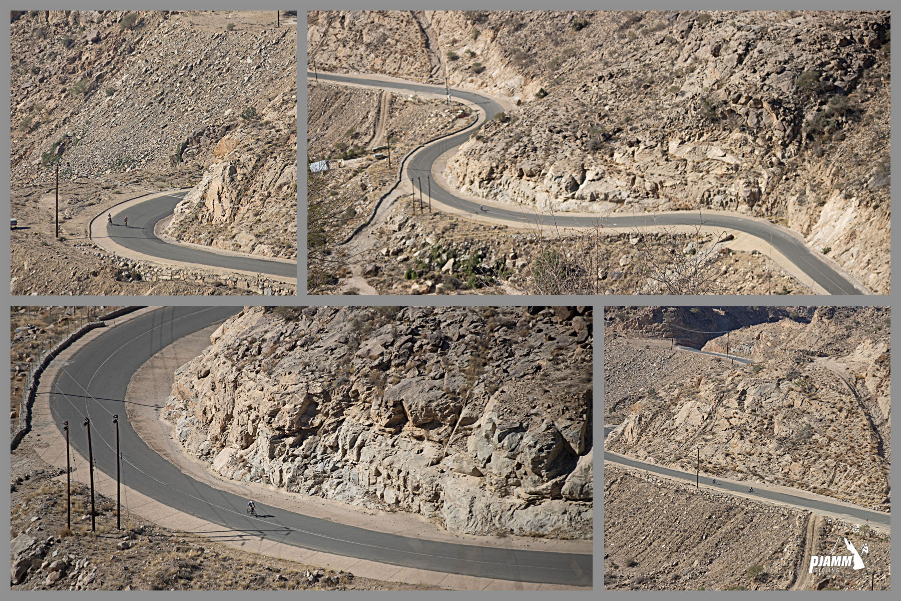 Cycling Rdom Pass, Asir Mountains  - aerial drone views show the steepest one mile of roadway on earth