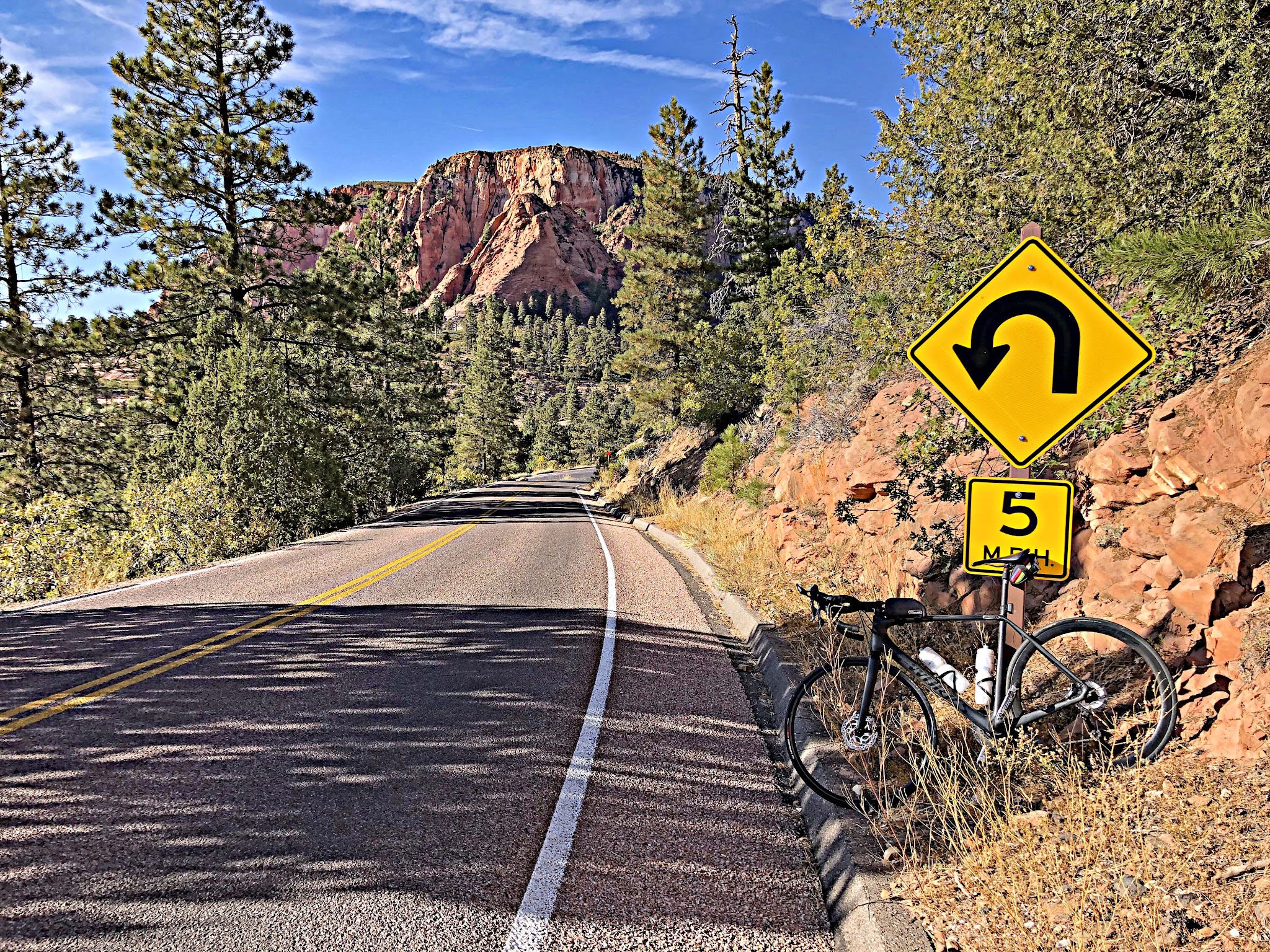 Aerial drone photo of Cave Valley on Kolob Terrace Road
