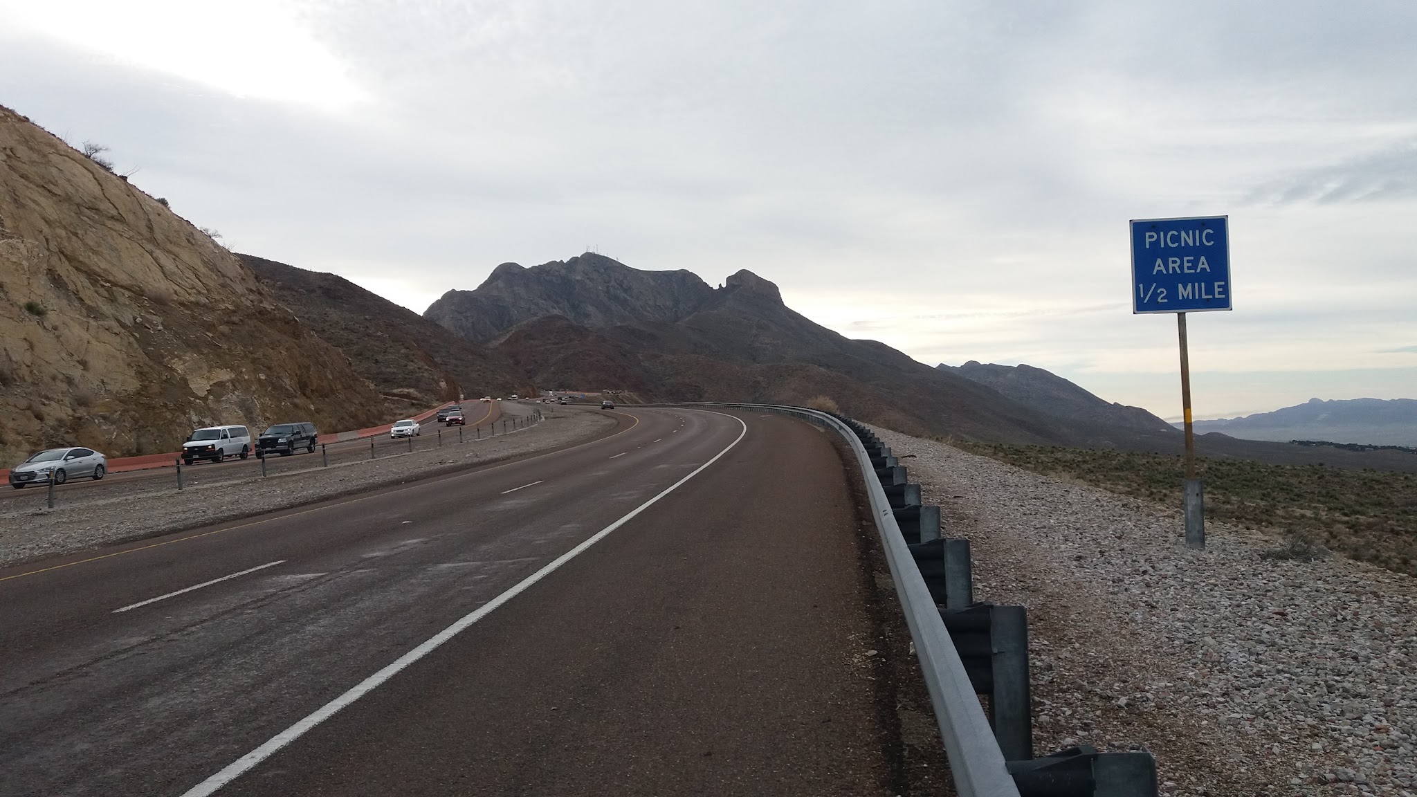 Bicycle ride Smugglers Pass West - Transmountain Drive - rumble strips, roadway, shoulder