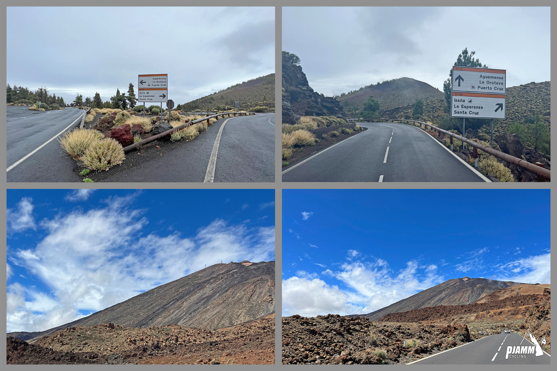 photo collage shows lava rock, high desert landscape