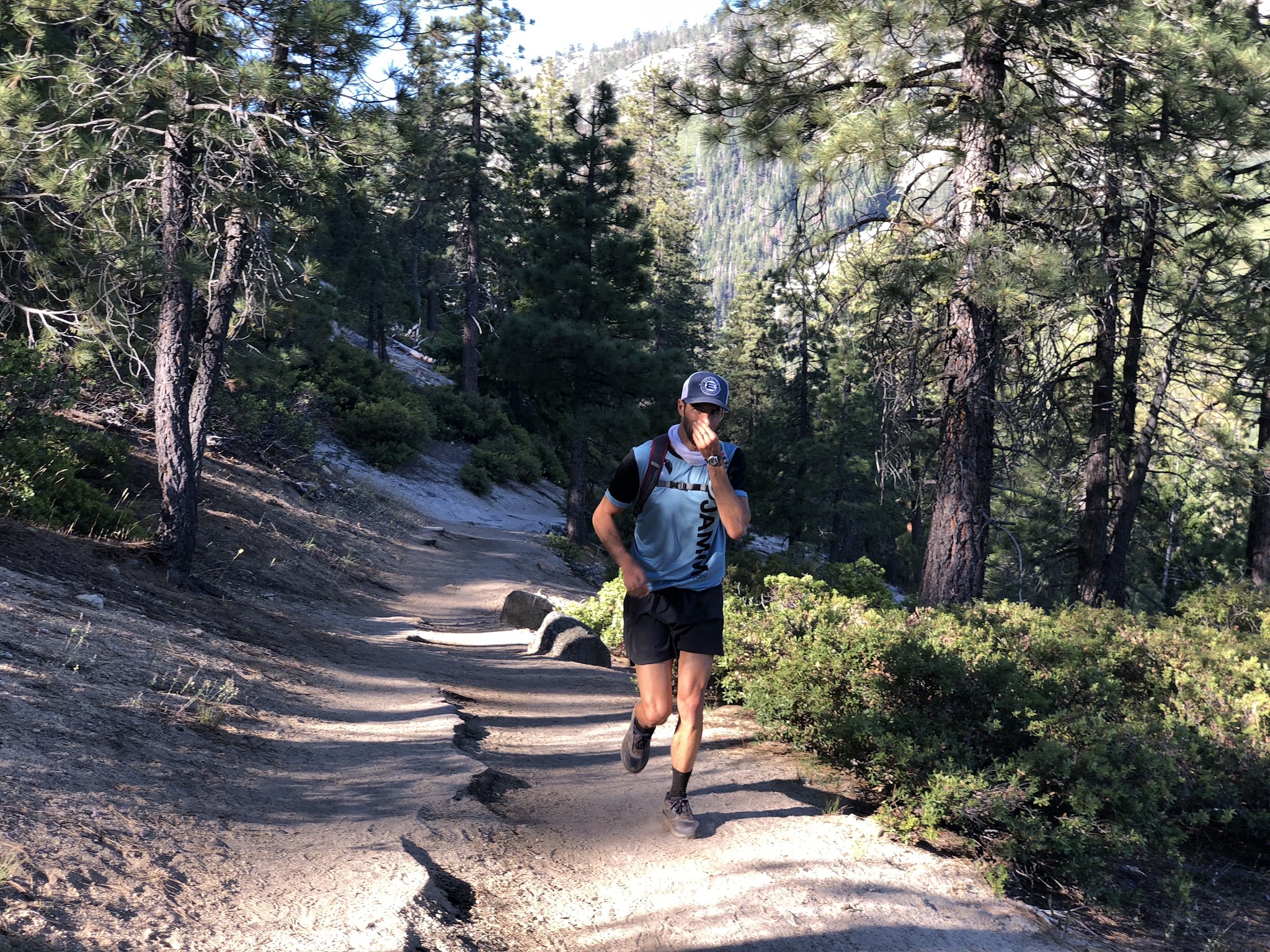 Yosemite Valley to Glacier Point to Half Dome - Panorama Trail - runner - PJAMM Tayler Hockett