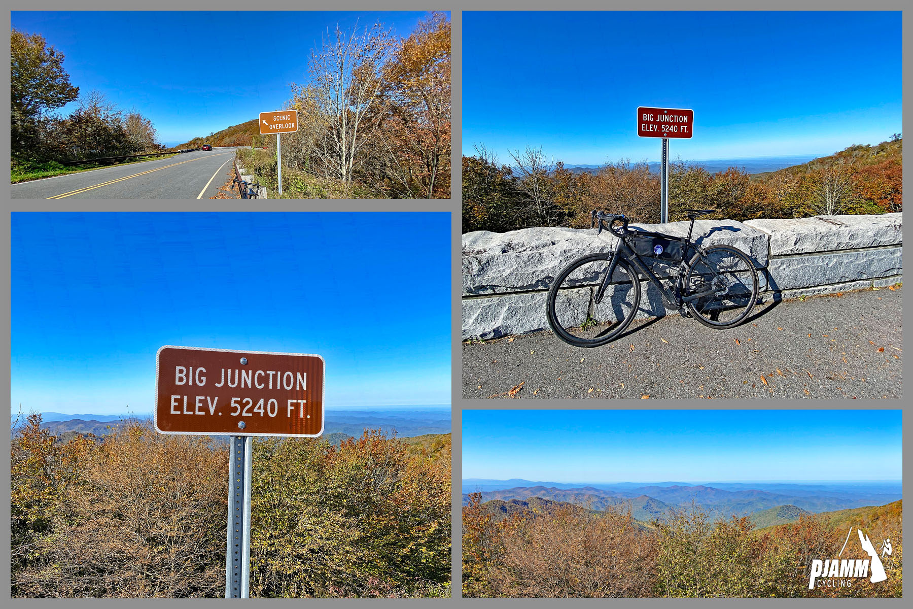 Cycling Cherohala Skyway, North Carolina - Big Junction Viewpoint