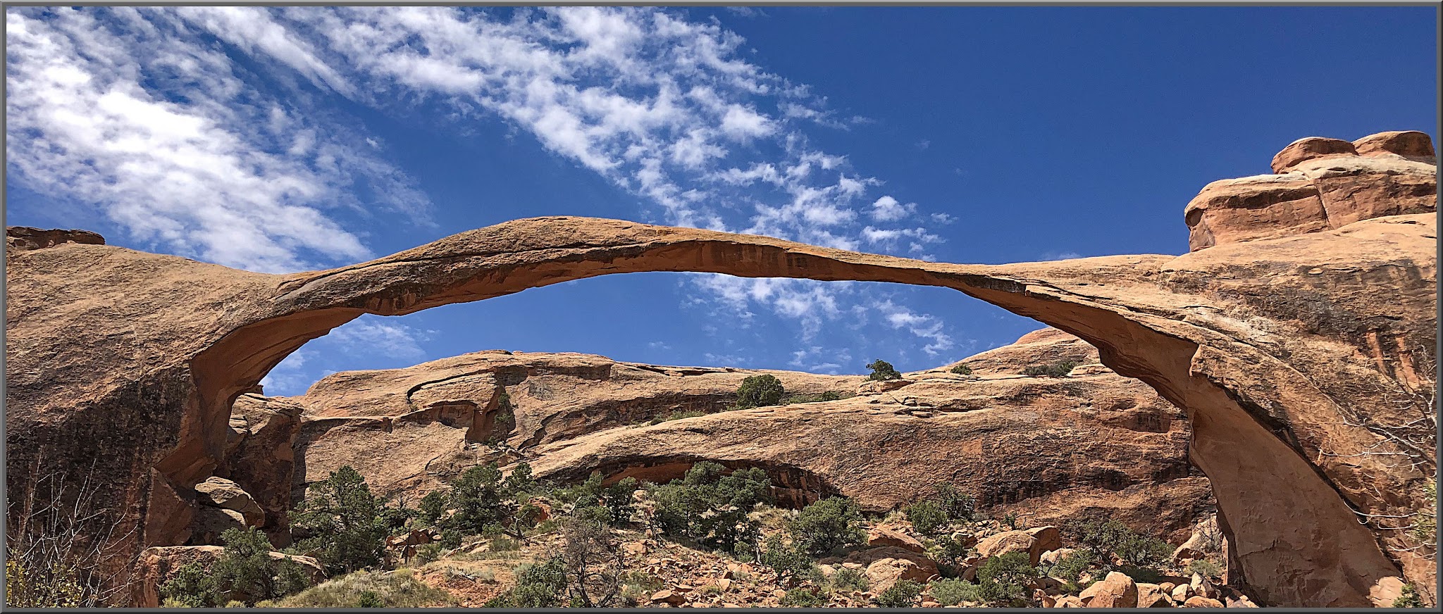 Natural stone archway