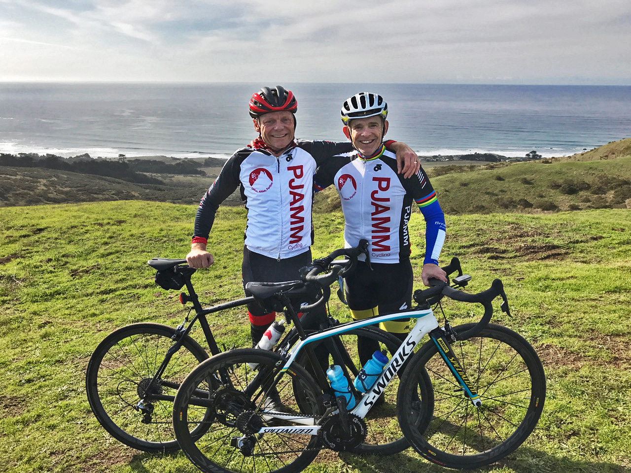 PJAMM Cycling John Johnson and Mark Hoffenberg in World and National championship jersey