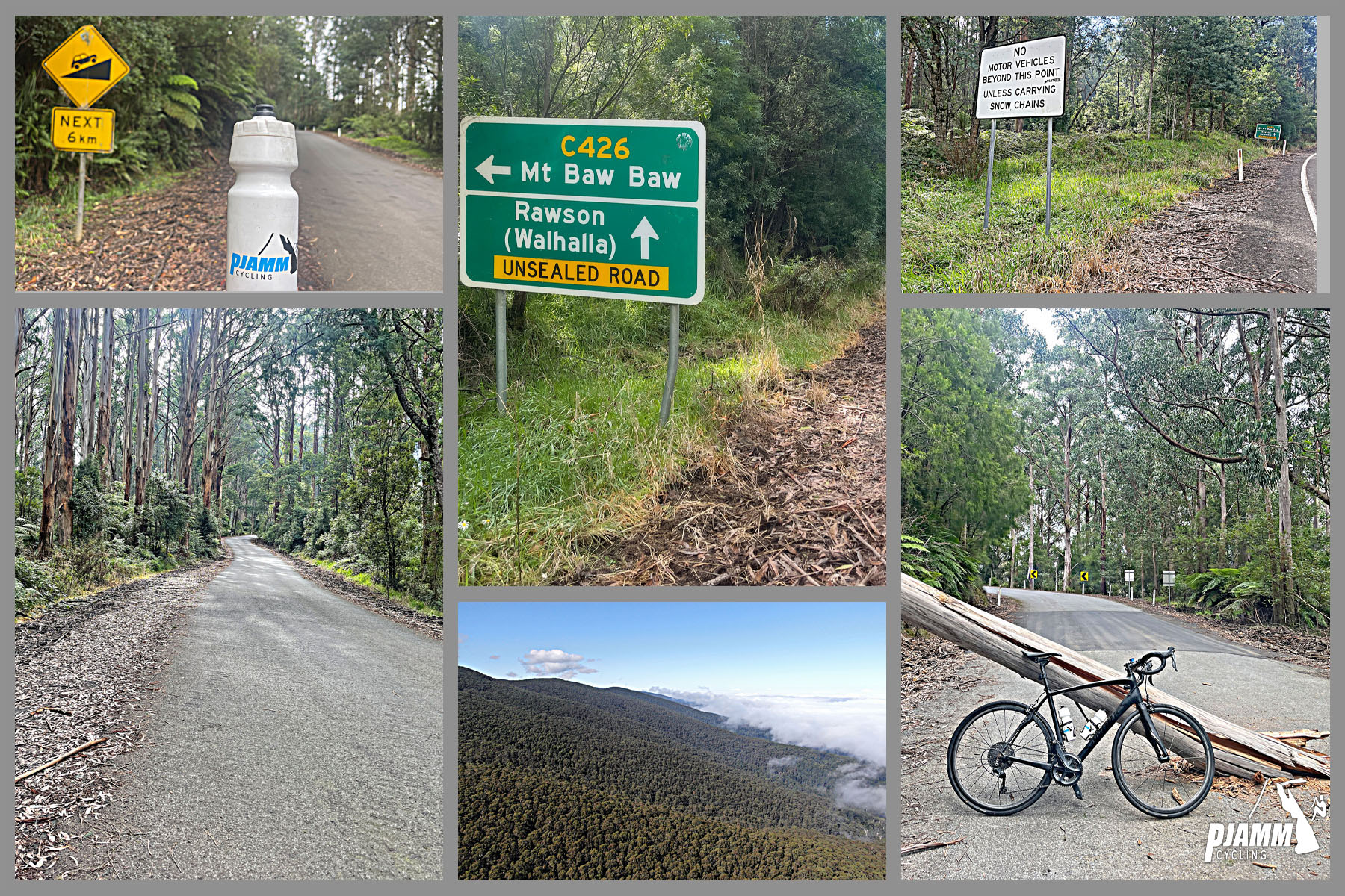 sign for Mt. Baw Baw and Rawson (Walhalla)