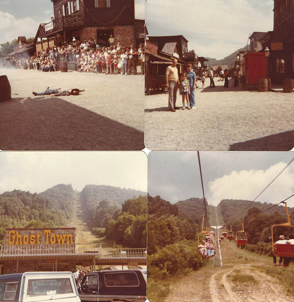 Cycling Fie Top Road, North Carolina - old photos of Ghost Town amusement park
