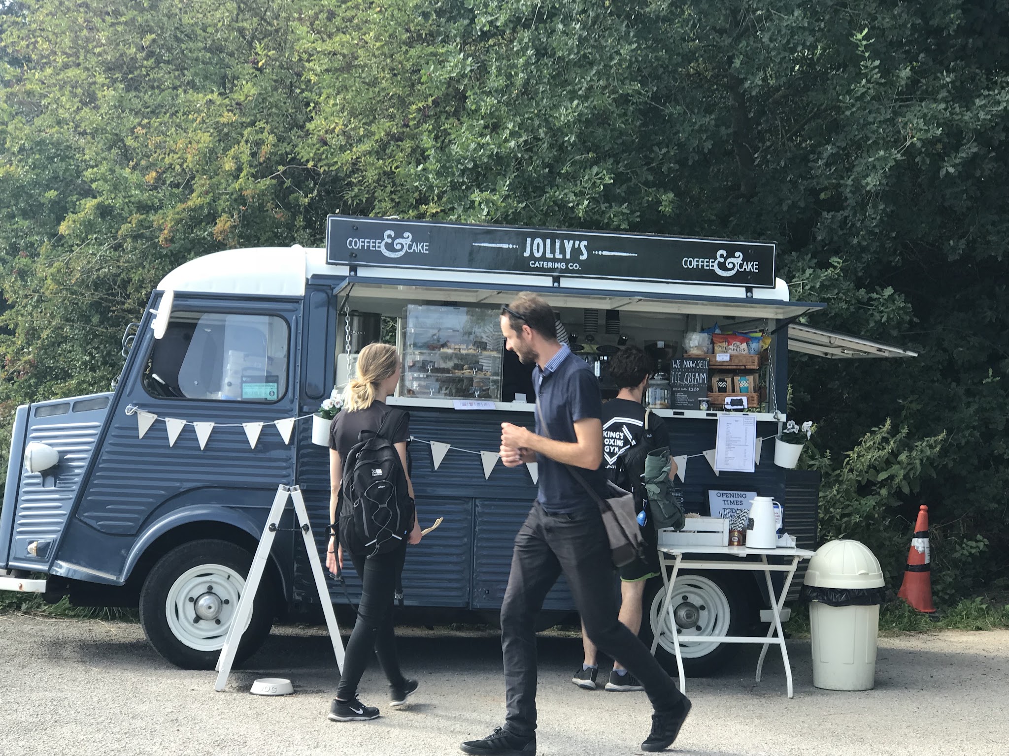 Biking Curbar Edge #35 Simon Warren 100 Greatest Cycling Climbs, Britain  - Jolly's food truck
