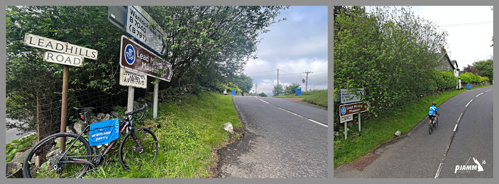 road sign for Leadhills Road
