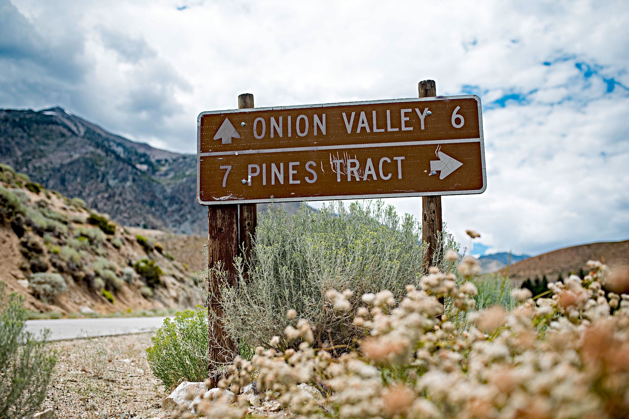 Cycling near the top of Onion Valley Road, Owens Valley CA
