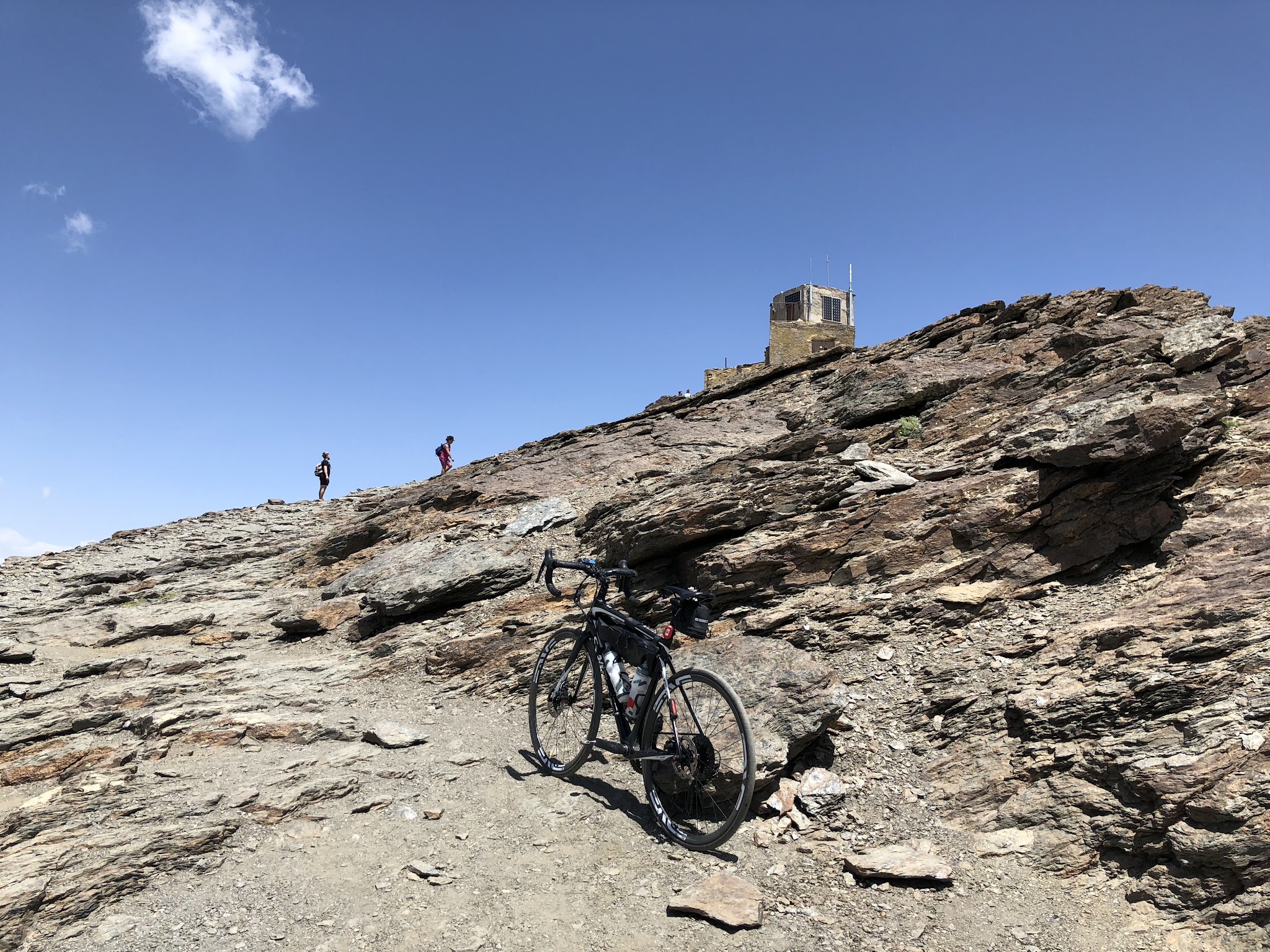Bike on Pico de Veleta just below summit