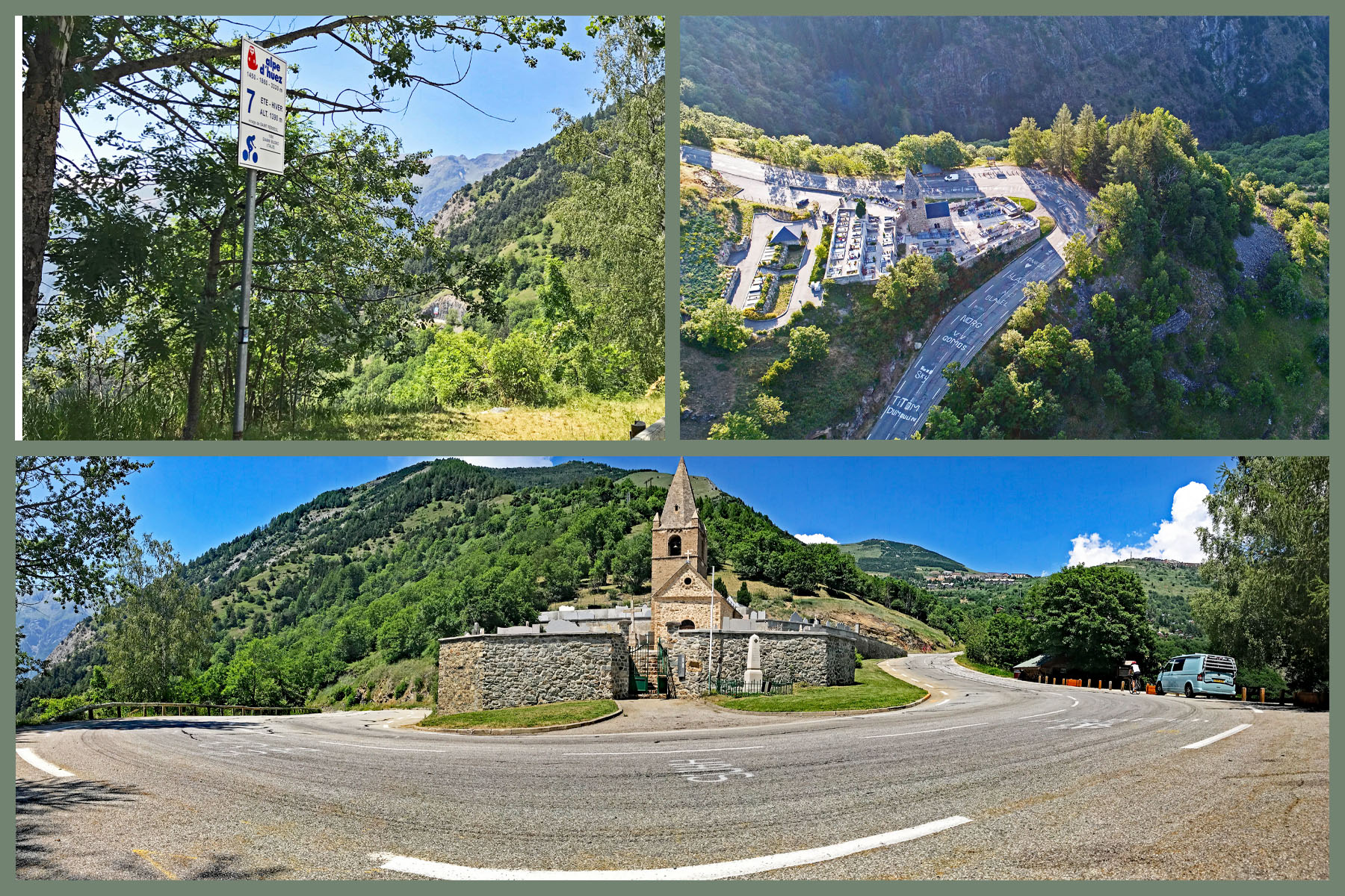 Cycling Alpe d'Huez, France - dutch corner